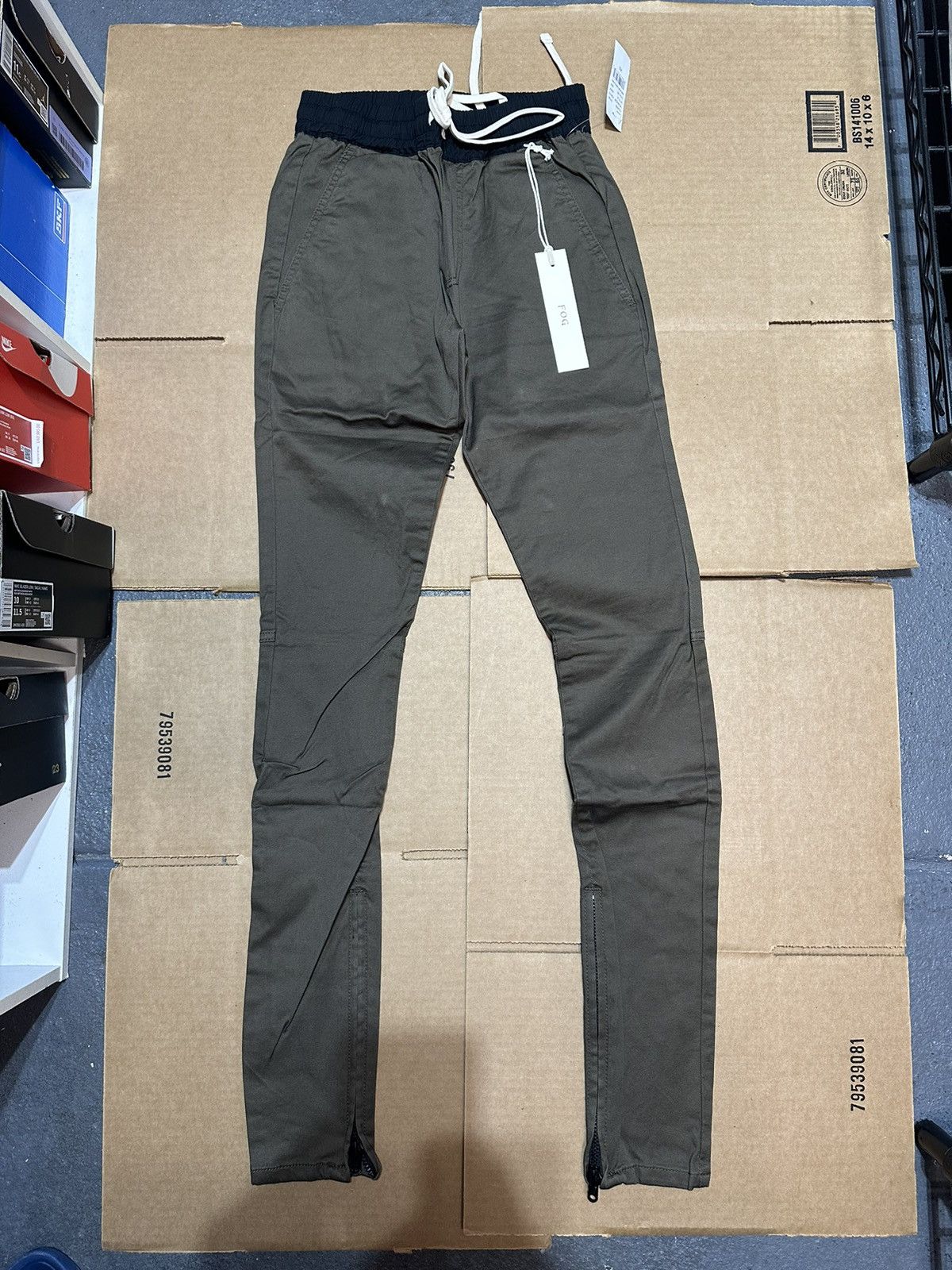 FOG Essentials Drawstring Trouser Zipper Pants Fear Of God Size US 27 - 5 Thumbnail