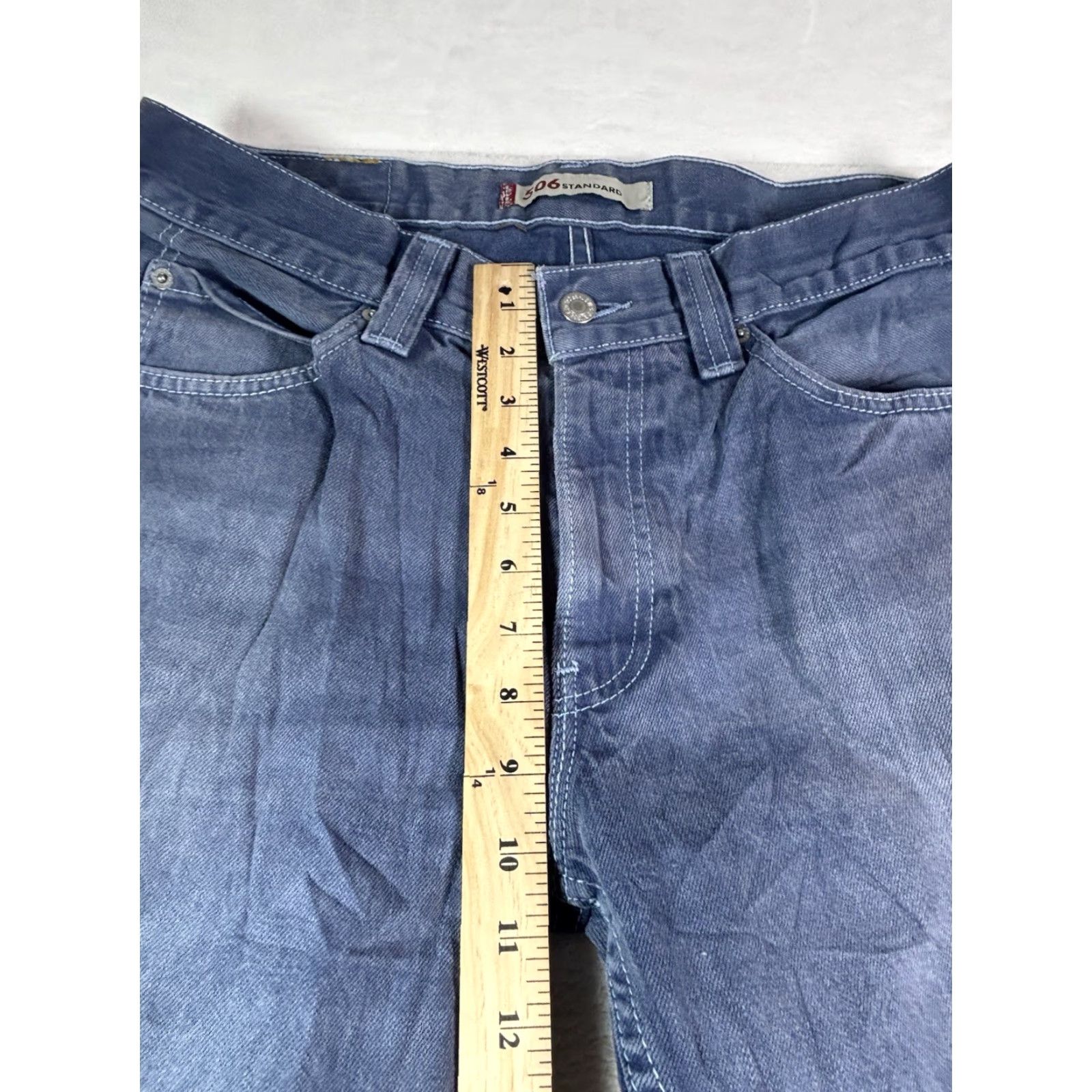 Levi's VINTAGE Levi's 506 Jeans Men Regular Fit 34x34 Denim Blue 80s 90s USA Straight Jeans Size US 34 / EU 50 - 3 Thumbnail