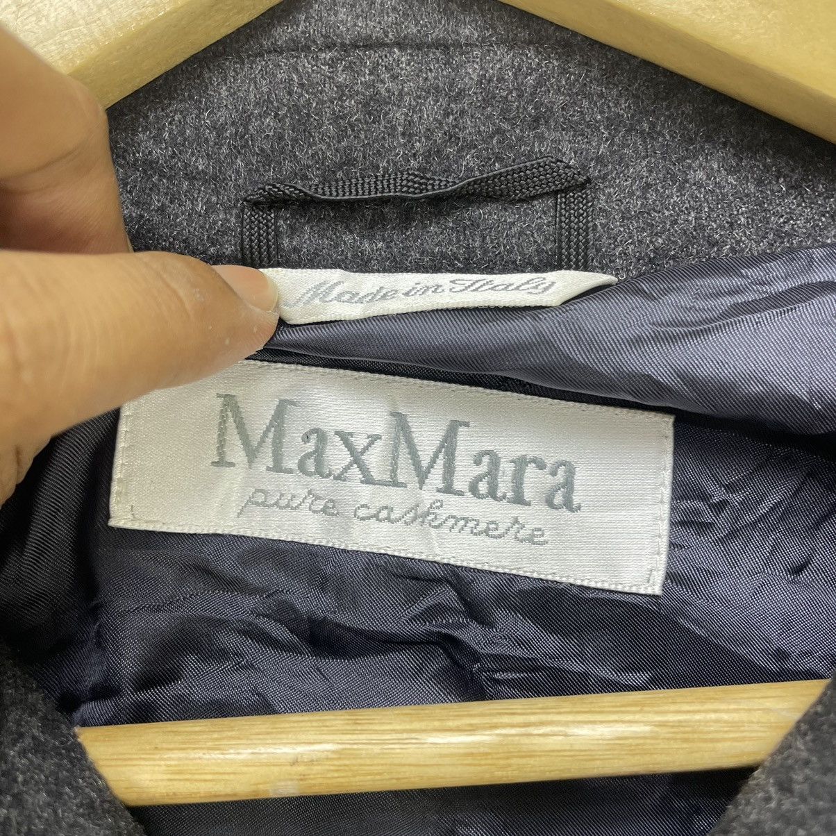 Max Mara × Vintage Max Mara Italian Designer Long Jacket Size M / US 6-8 / IT 42-44 - 4 Thumbnail