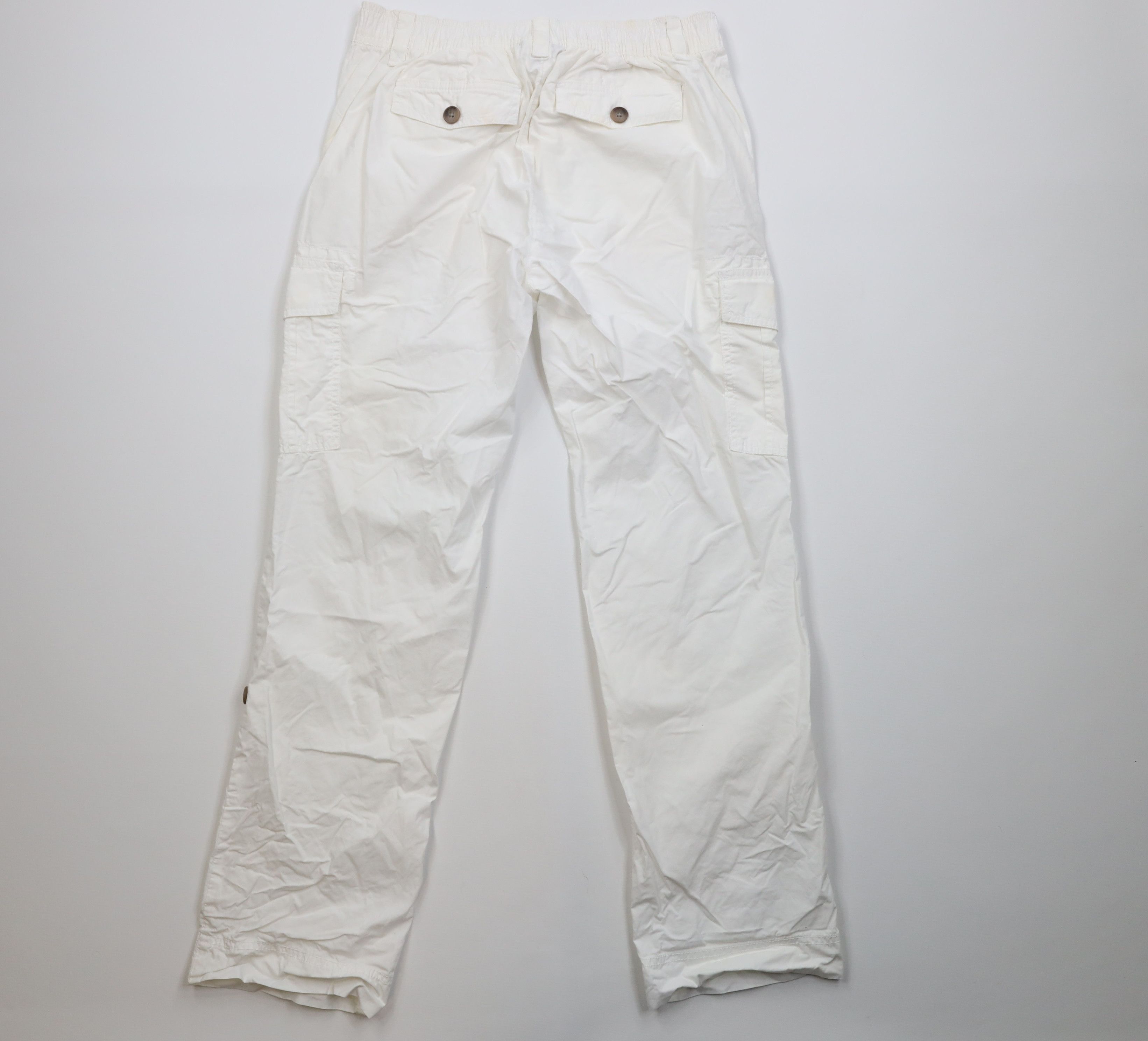 Lands' End Vintage Lands End Roll Cuff Cargo Pants White Cotton Size 32" / US 10 / IT 46 - 11 Thumbnail