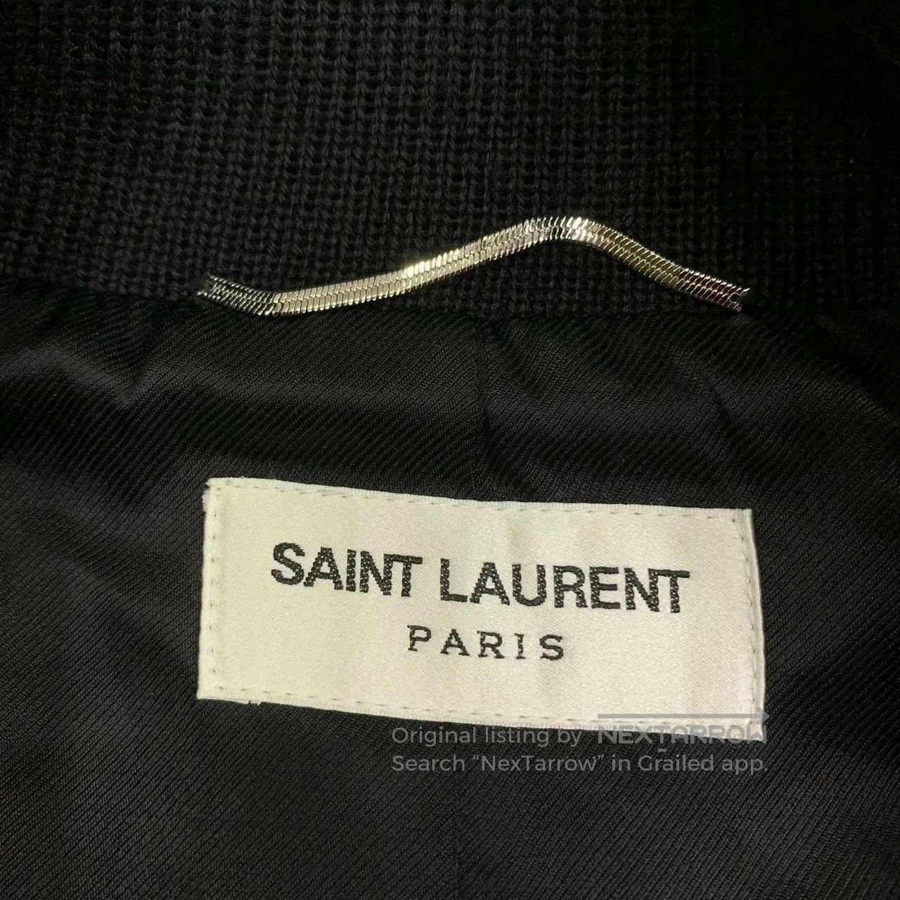 Saint Laurent Paris black and white patchwork baseball jacket. Size US L / EU 52-54 / 3 - 6 Thumbnail