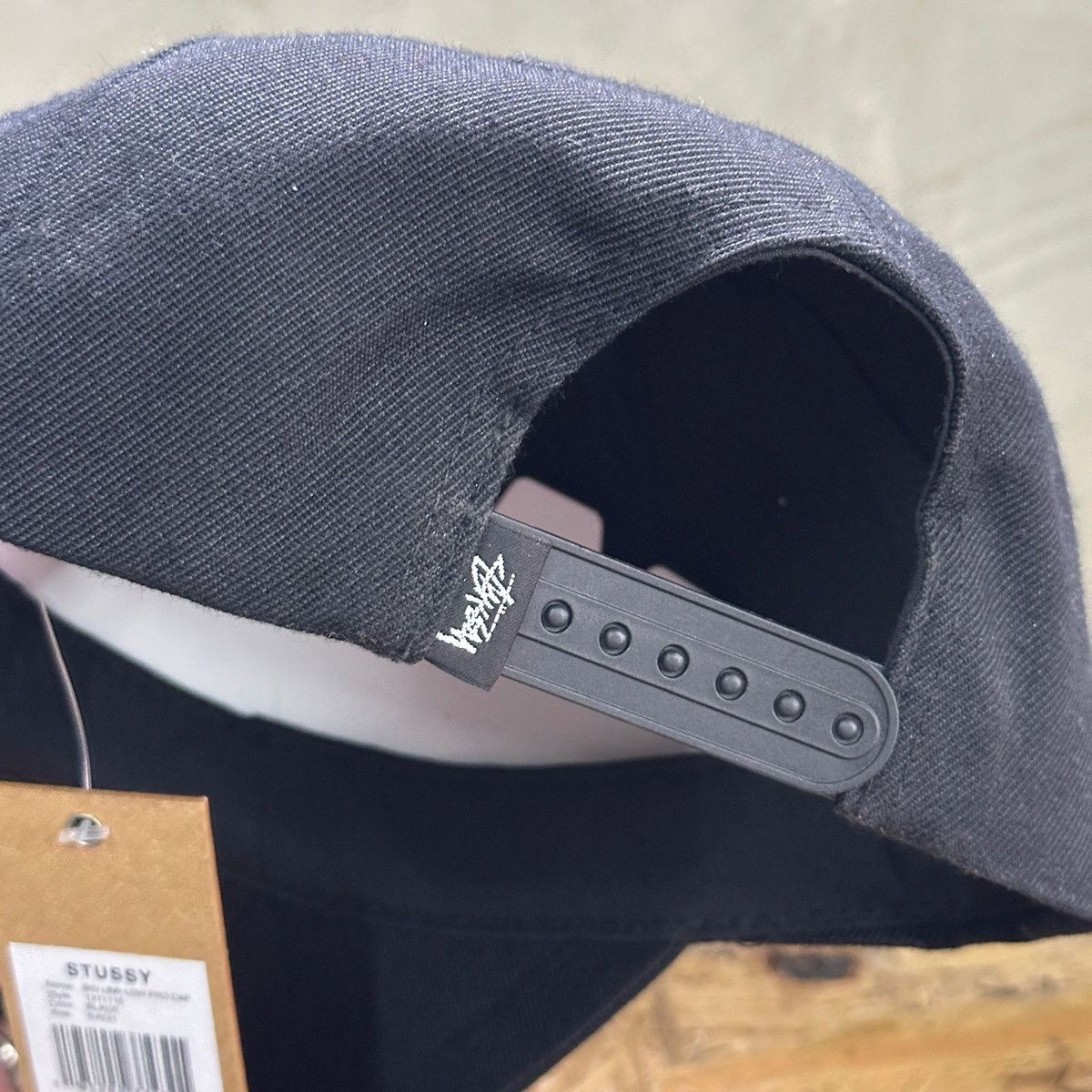 Stussy STUSSY BIG LINK LOW PRO CAP - BLACK Size ONE SIZE - 4 Thumbnail