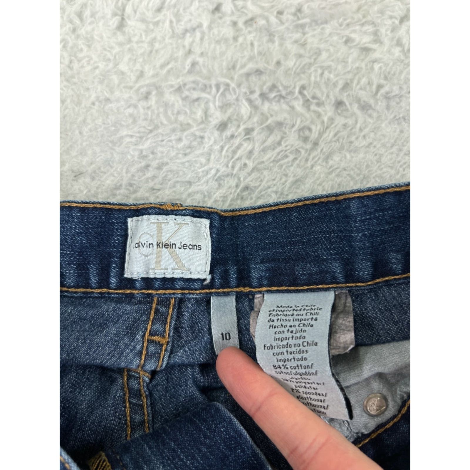 Calvin Klein Calvin Klein Jeans Women 10 Blue Denim Boot Cut Cotton Blend Mid 27x30 Size 32" / US 10 / IT 46 - 3 Thumbnail