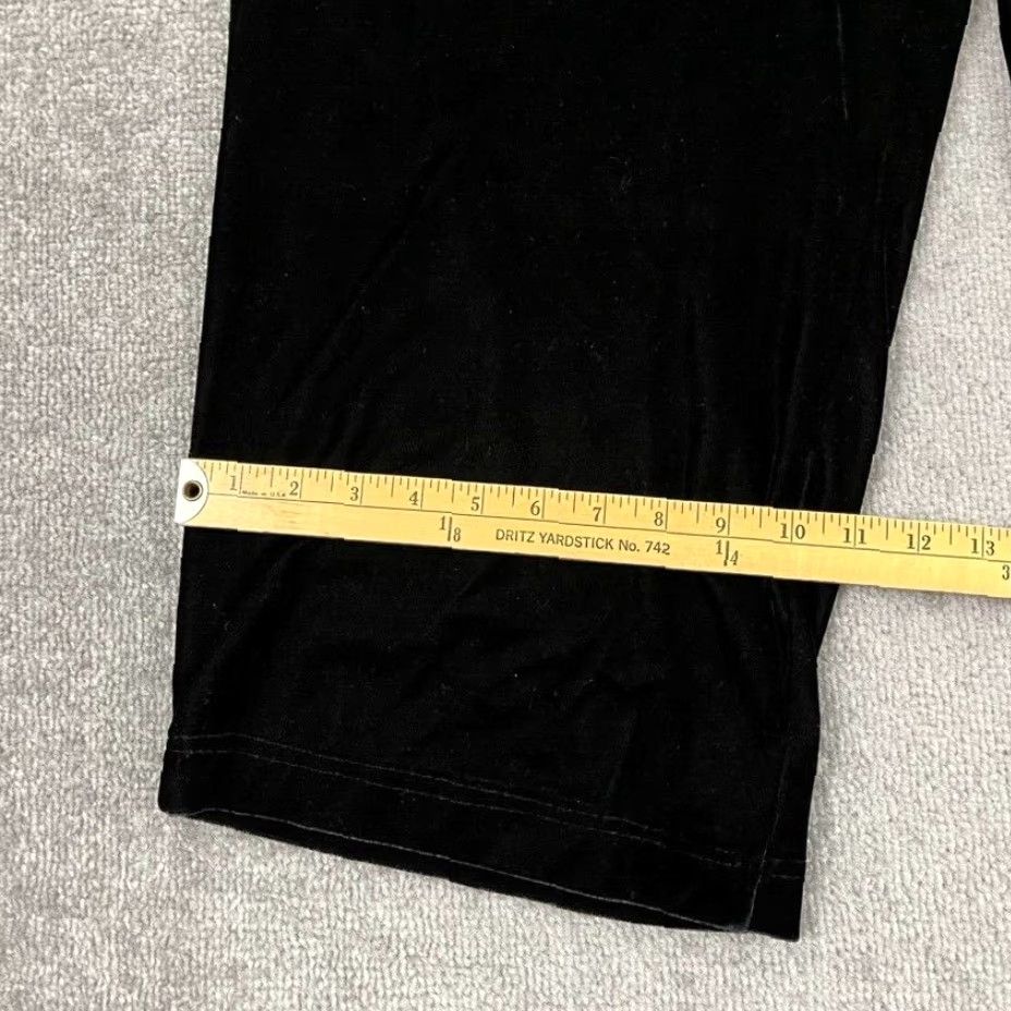 Velvet Vermont Country Store Pants Women 1X Plus Black Velvet High Rise Wide-Leg Lounge Pants Wide-Leg Black Velvet 1X Plus Womens Size 40" / US 18 - 7 Thumbnail