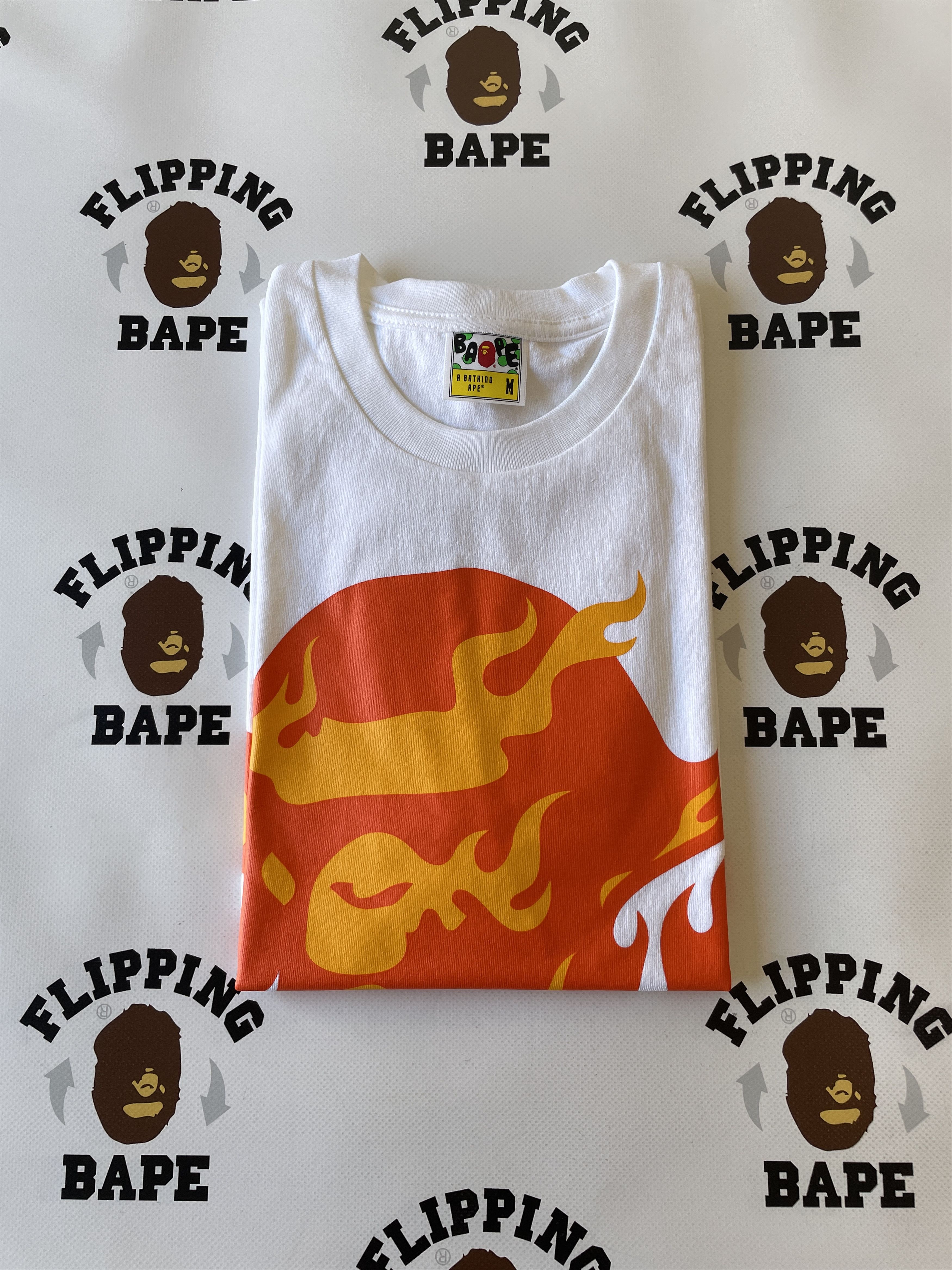 Bape BAPE FLAME APE HEAD TEE Size US M / EU 48-50 / 2 - 4 Thumbnail