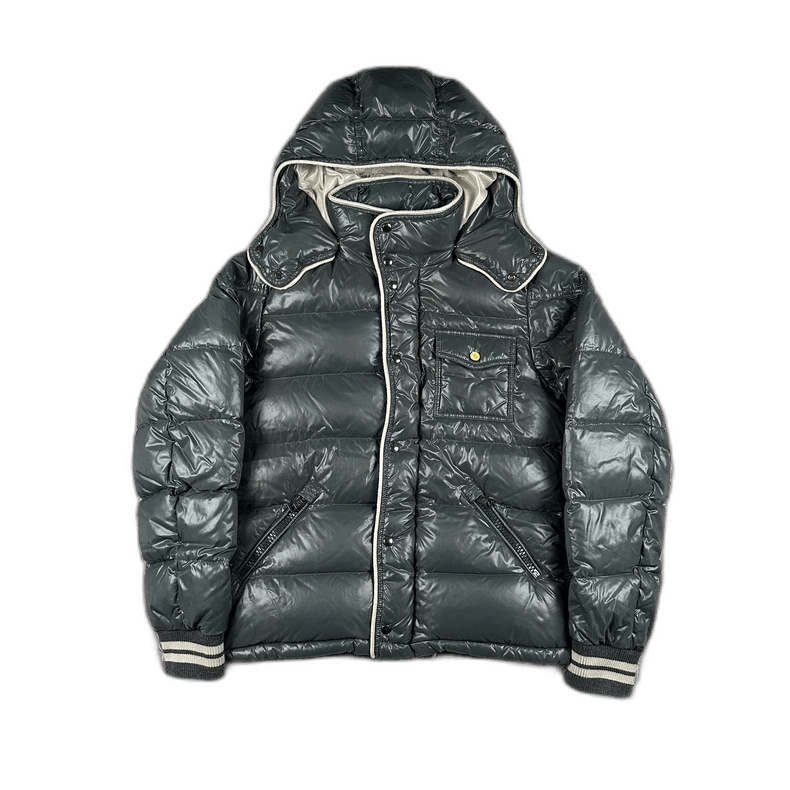 ジャケット・アウター MONCLER MENUIRE cheif keef Moncler White Stripe Menuire Puffer Jacket Chief Keef | Grailed