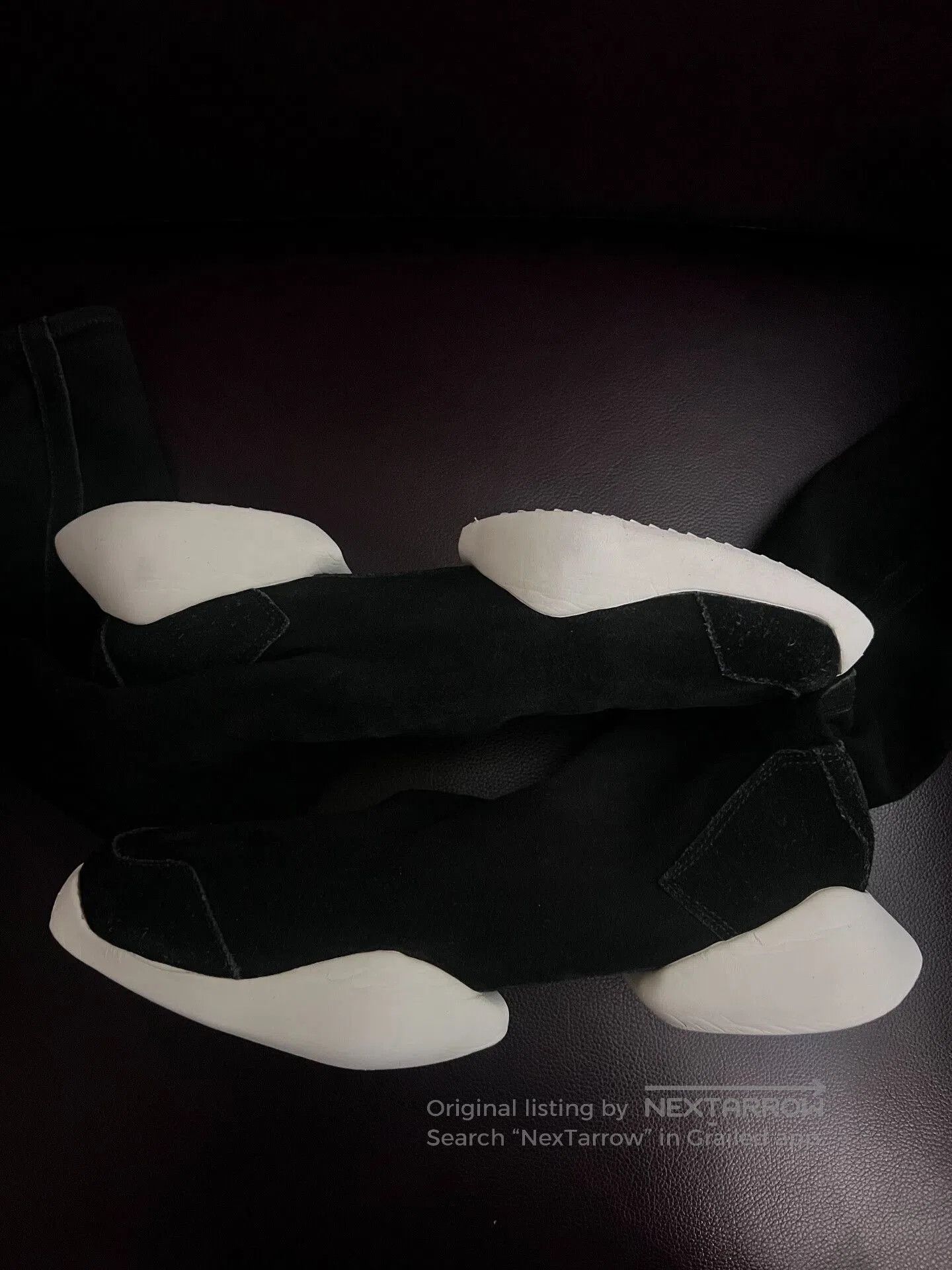 Rick Owens Rick Owens Black Suede Knee-High Boots. Size US 12 / EU 45 - 2 Thumbnail