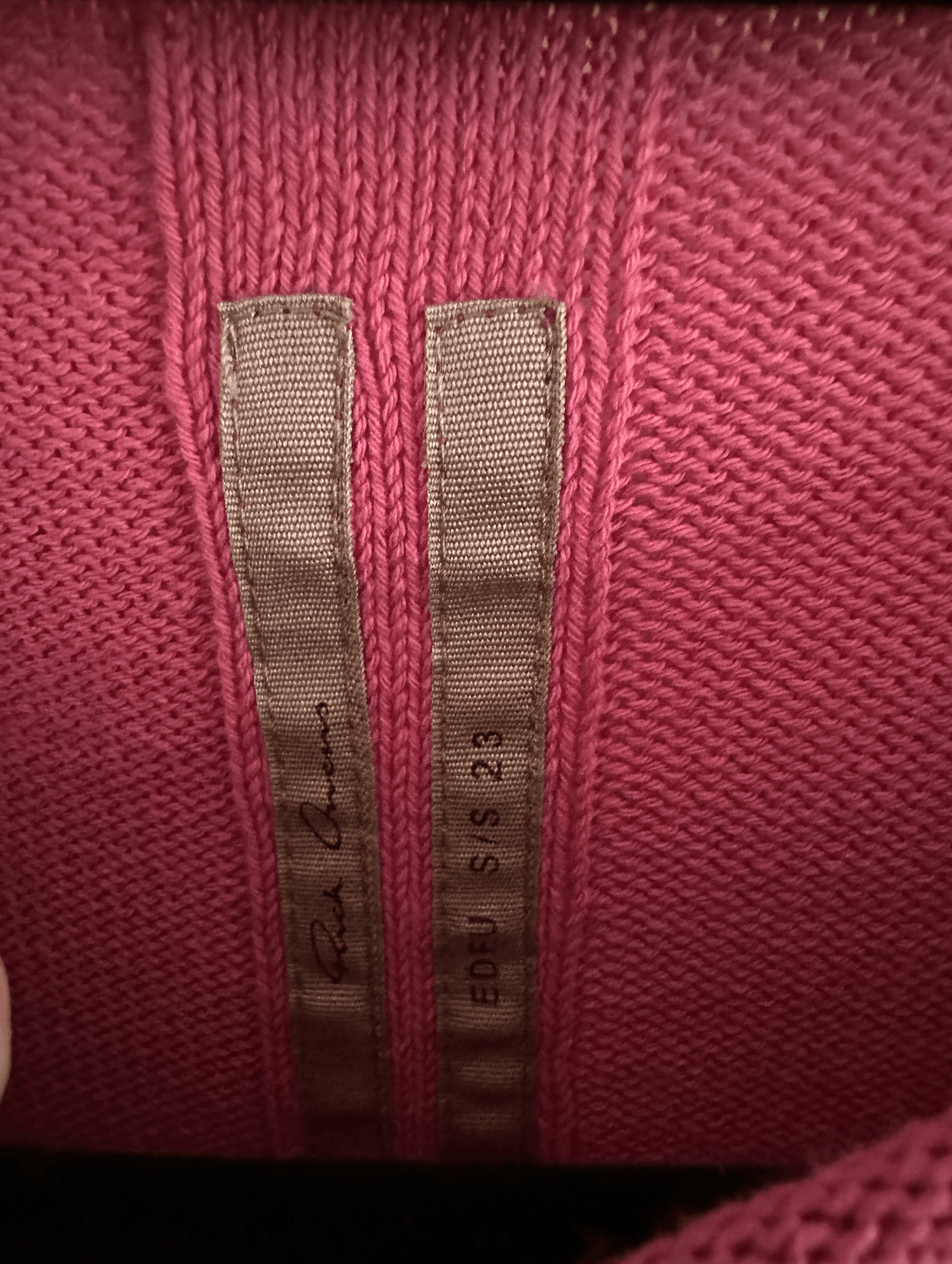 Rick Owens Rick Owens Edfu Hot Pink Cape Sleeve Knit Top Size L / US 10 / IT 46 - 5 Thumbnail