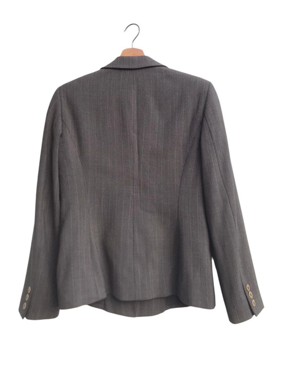 Donna Karan Donna Karan Signature Made in Italy Wool Stripe Jacket Size XS / US 0-2 / IT 36-38 - 4 Thumbnail
