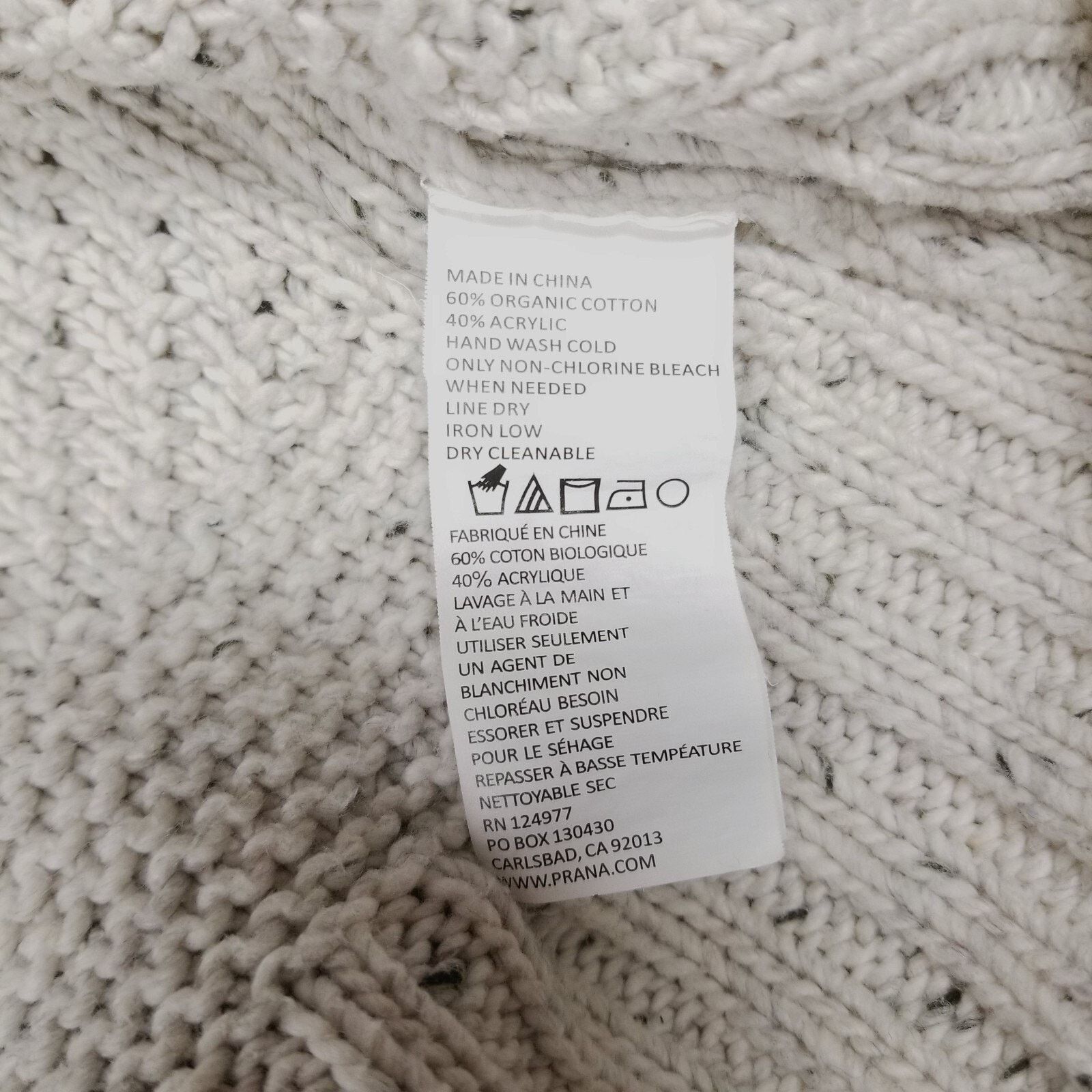 Prana Prana Nemma Long-Sleeve Sweater Dress Natural Sz Small Size S / US 4 / IT 40 - 9 Thumbnail