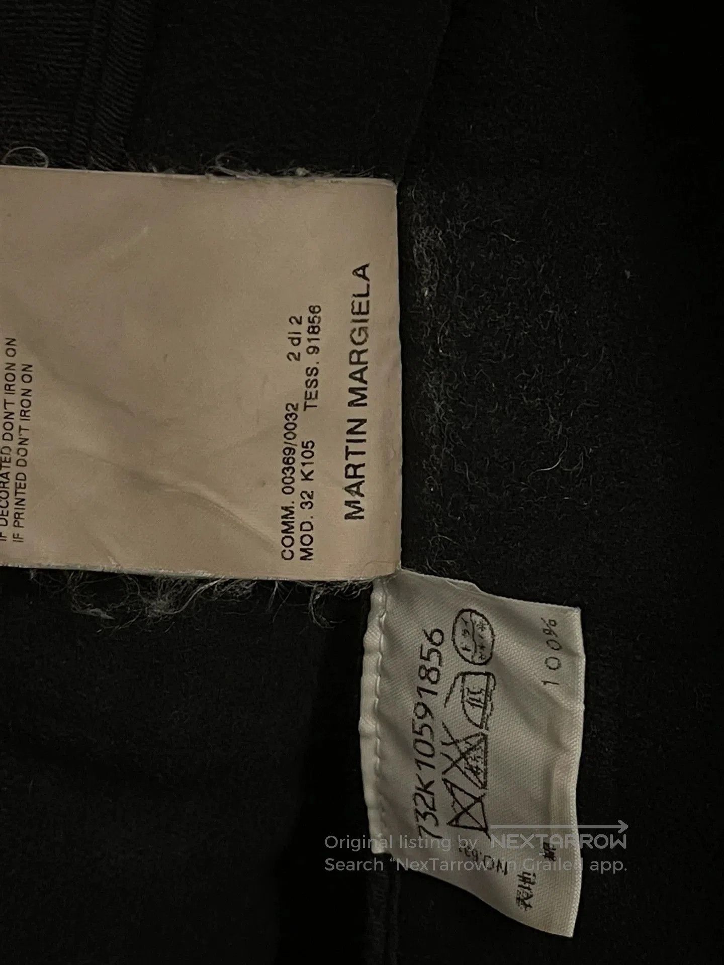 Maison Martin Margiela Navy Collar Jacket.