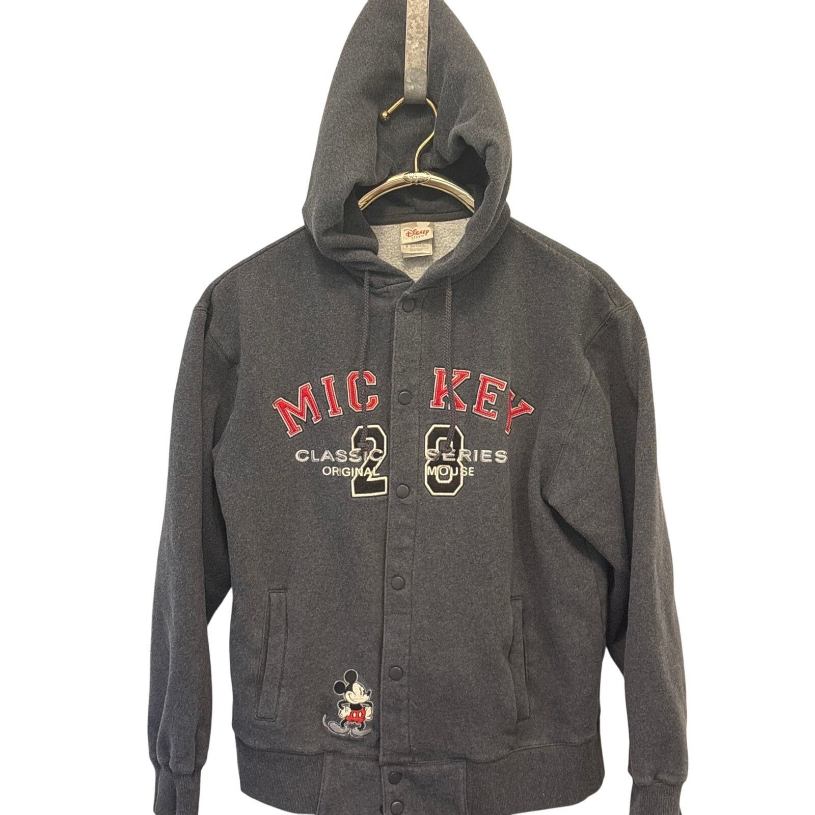 Disney Vintage Disney Store Mickey Mouse Button Up Hoodie - Small Size S / US 4 / IT 40 - 1 Thumbnail