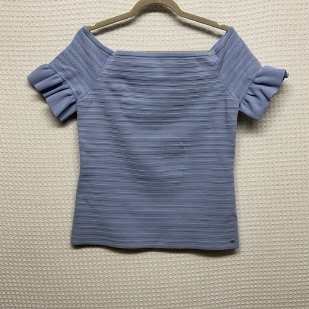 Ted Baker Ted Baker MisteeyKnitted Frill Det Off Shoulder Shirt Women5 Size XL / US 12-14 / IT 48-50 - 10 Thumbnail