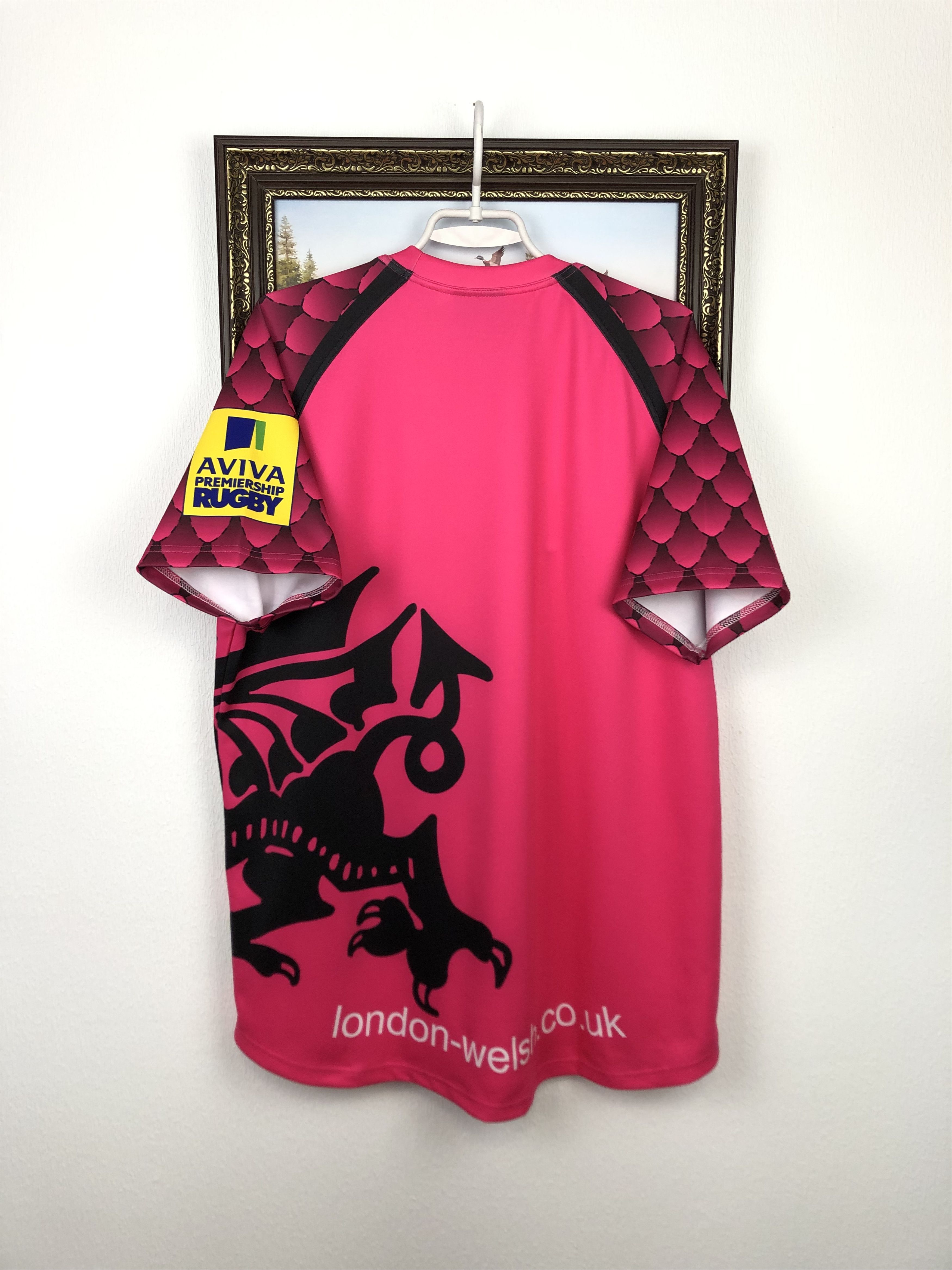 Other Rare London Welsh Rugby Union Shirt Rhino Jersey Trikot Size US L / EU 52-54 / 3 - 10 Thumbnail