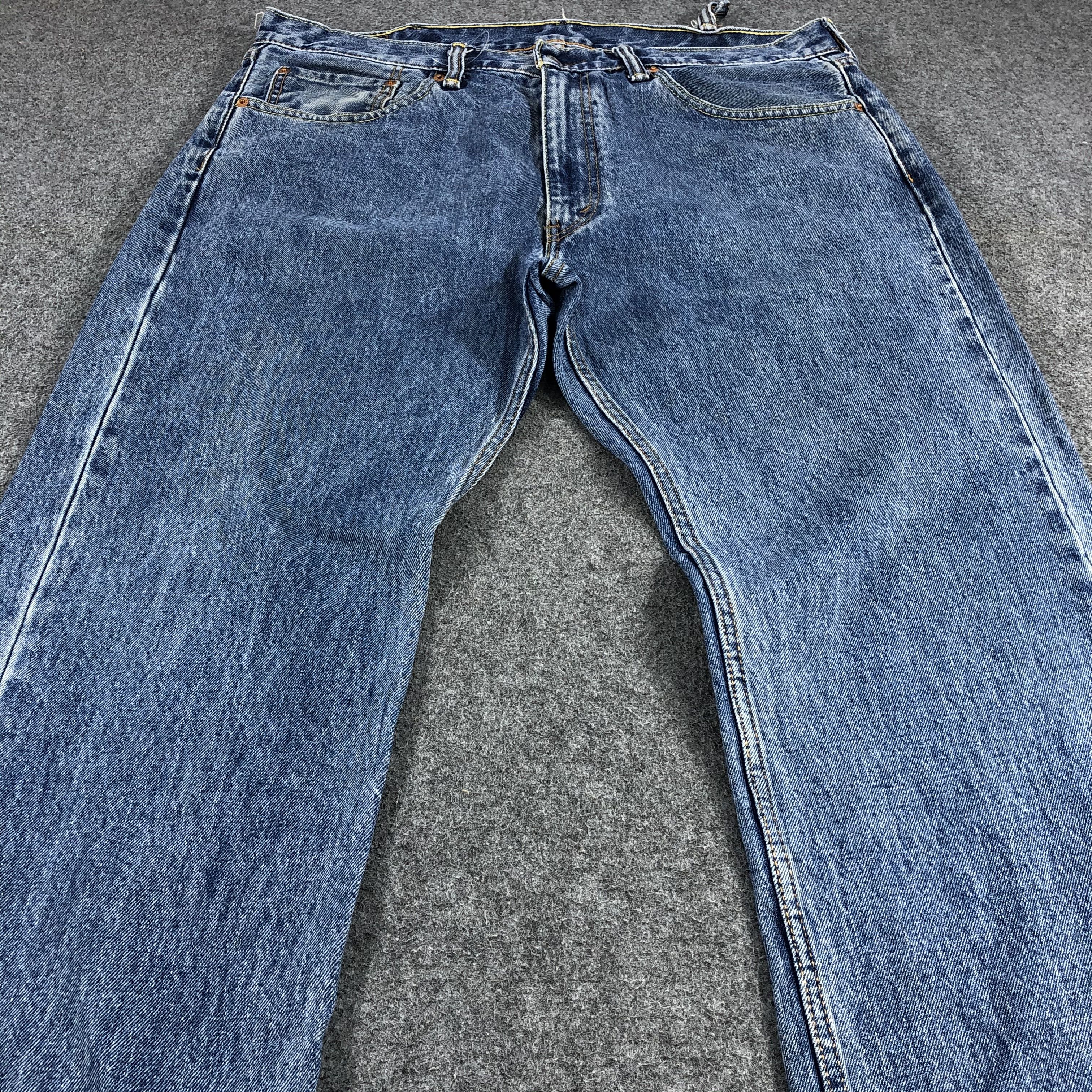 Levi's Vintage Stone Washed Levis 505 Jeans-JM1141 Size US 39 - 3 Thumbnail