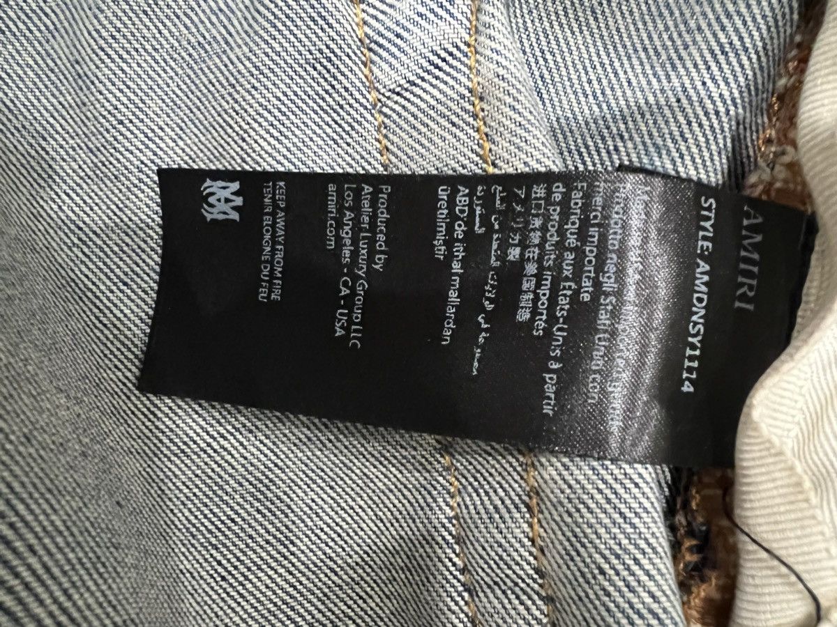 Amiri Amiri Jeans, Leather Amiri Staggered Print Size US 38 / EU 54 - 5 Thumbnail