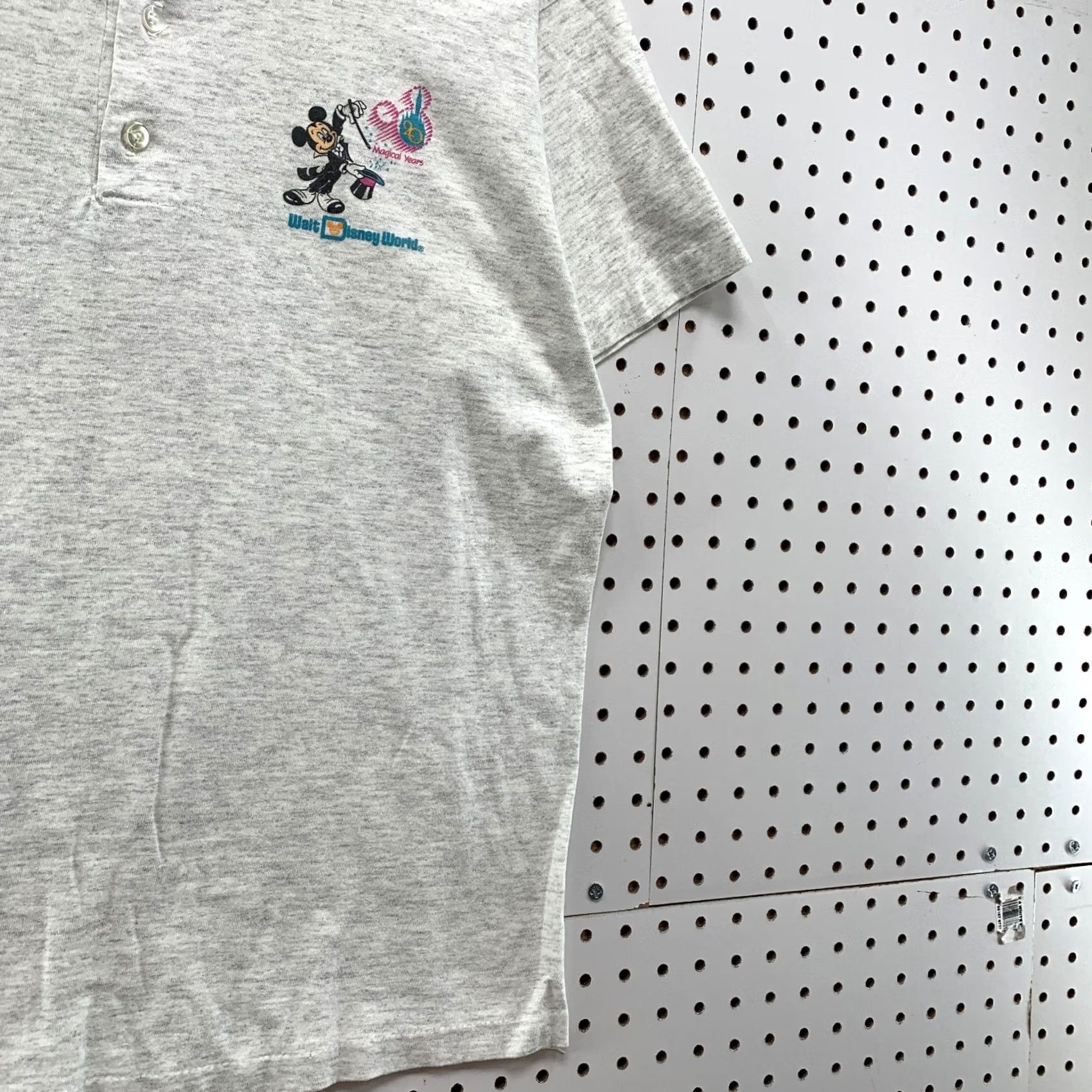 Disney Vintage 90s Disney Henley Shirt Gray Single Stitch 20th Anniversary Small 21x26 Size US S / EU 44-46 / 1 - 4 Thumbnail