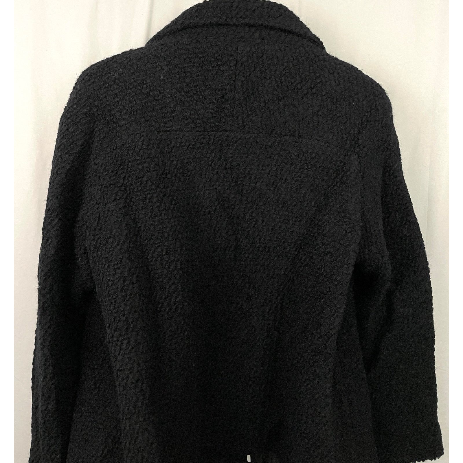 Lands' End Lands' End Black Jacket Coat Blazer Wool Blend Sz 14 Lined Size XL / US 12-14 / IT 48-50 - 12 Thumbnail