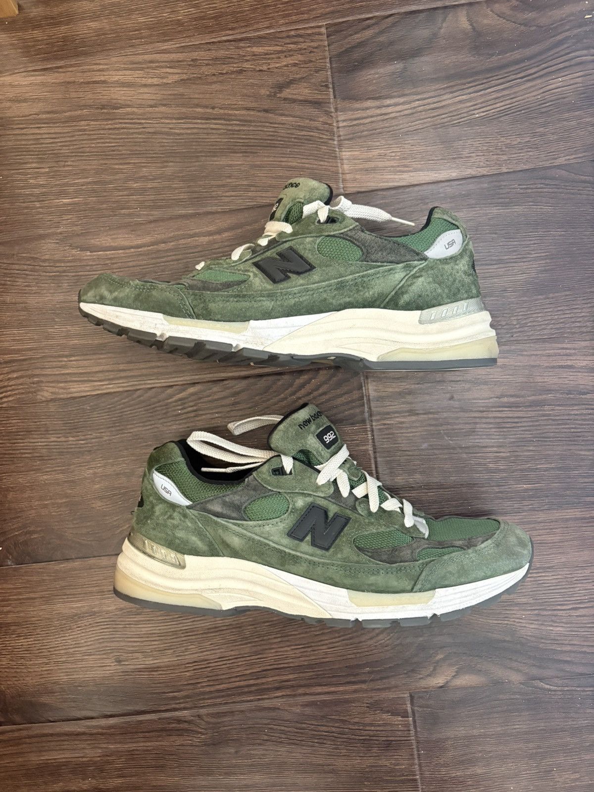 JJJJound × New Balance JJJound NB 992 Moss Green Size US 11 / EU 44 - 3 Thumbnail