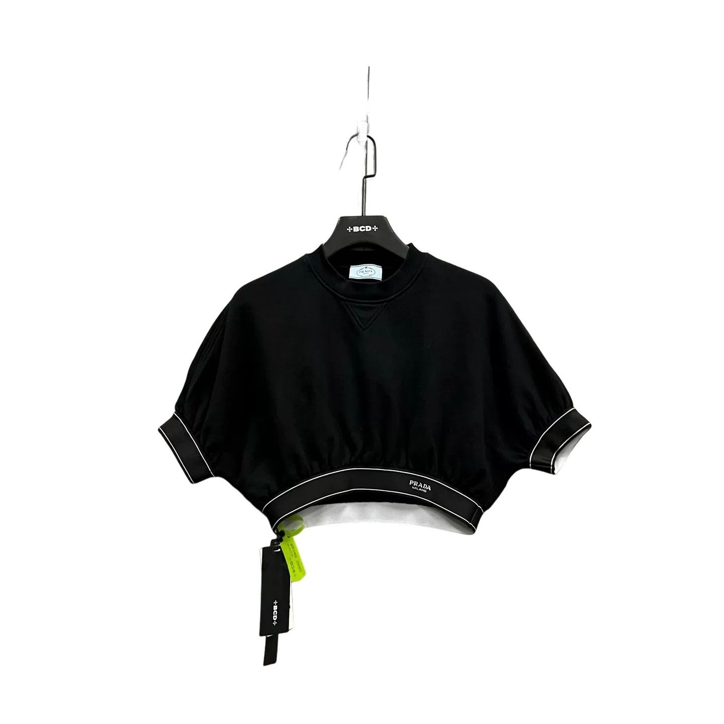 Prada Prada Logo Elastic Band Crop Top XS Size XS / US 0-2 / IT 36-38 - 1 Thumbnail