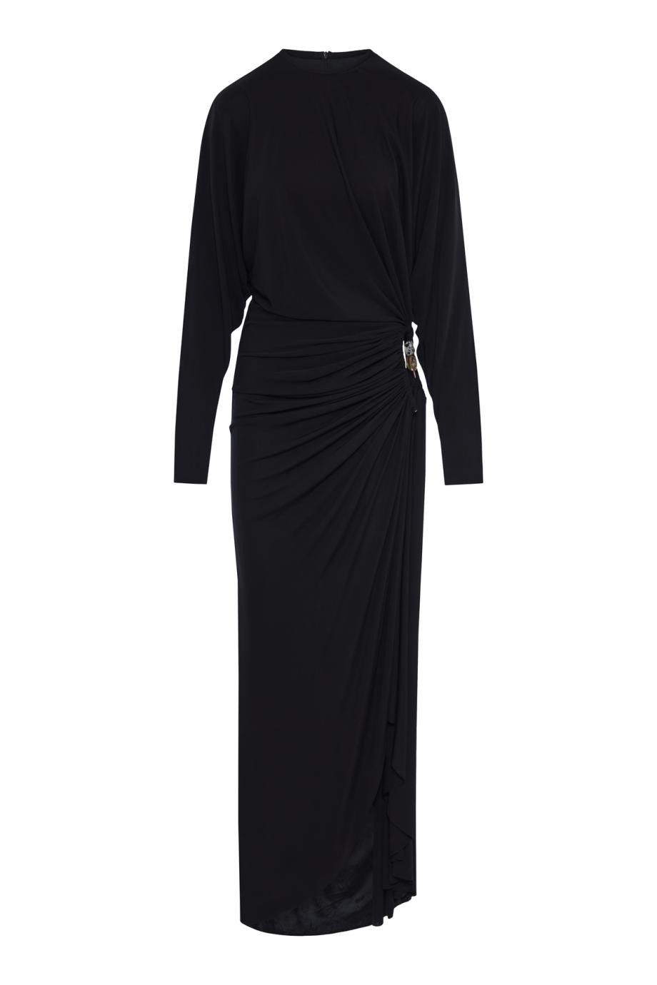 Christopher Esber o1mle0824 Side Cowl L/S Dress in Black Size M / US 6-8 / IT 42-44 - 1 Thumbnail