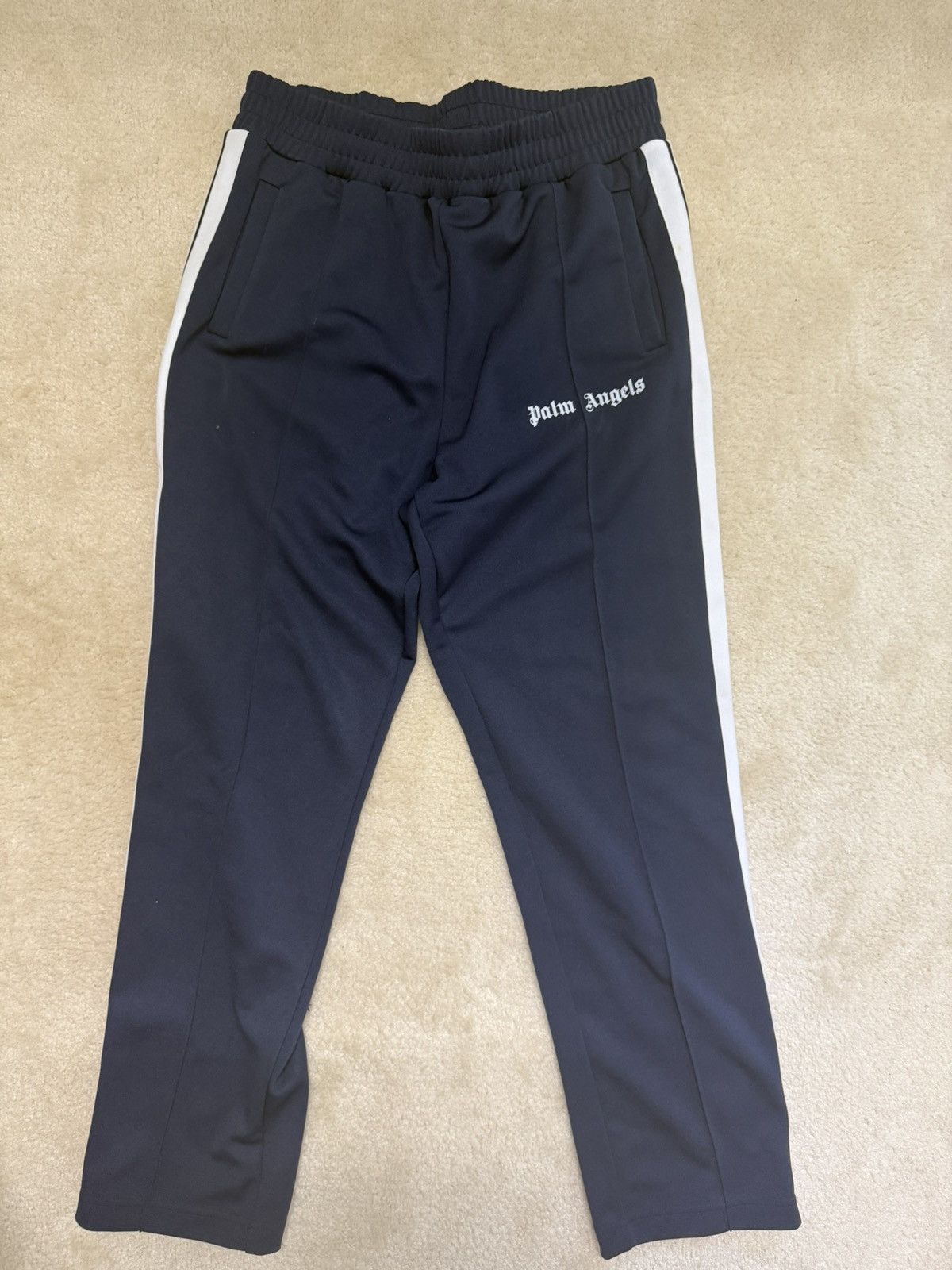 Palm Angels NAVY BLUE PALM ANGEL'S STRIPE TRACK PANT'S Size US 38 / EU 54 - 1 Thumbnail