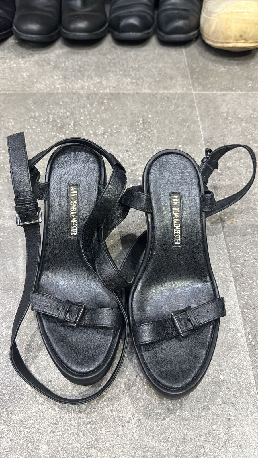 Ann Demeulemeester Ann Demeulemeester Platform Ankle Strap Sandals Size US 5 / IT 35 - 6 Thumbnail