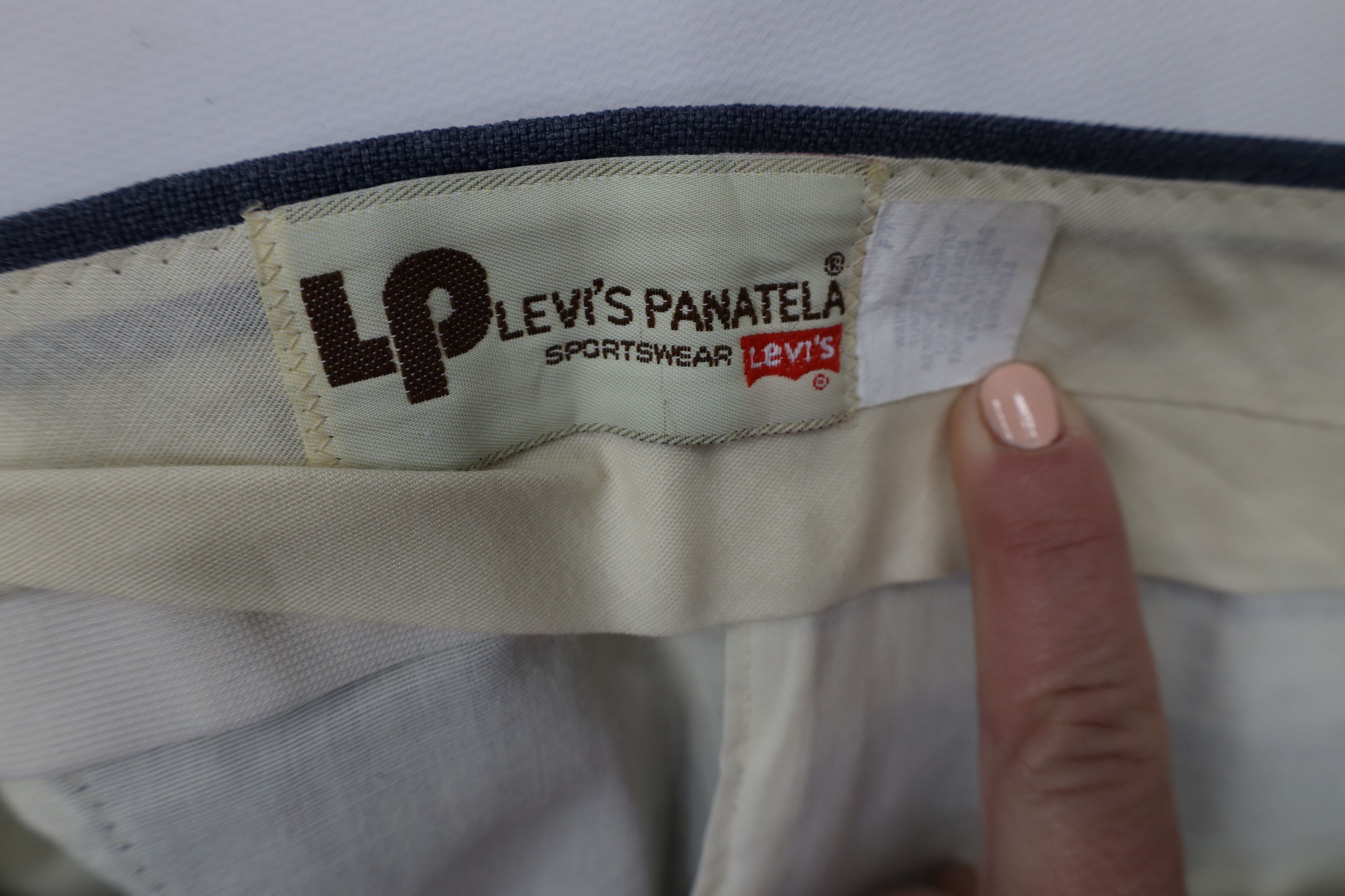 Levi's × Vintage Vintage 70s Levis Wide Leg Bell Bottoms Chino Pants Blue USA Size US 38 / EU 54 - 8 Thumbnail