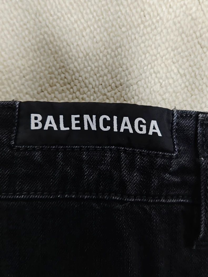 Balenciaga Balenciaga 24 FW drawstring knife cuts destroy Baggy jeans Size US 28 / EU 44 - 4 Thumbnail
