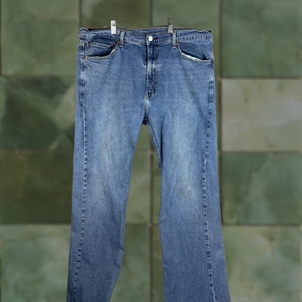 Levi's Levi's 505 Jeans Mens 40x32 Blue Denim Straight Regular Fit WaterLess Wash Denim Pocket Zip Levi's 500 Series Size US 40 / EU 56 - 1 Thumbnail