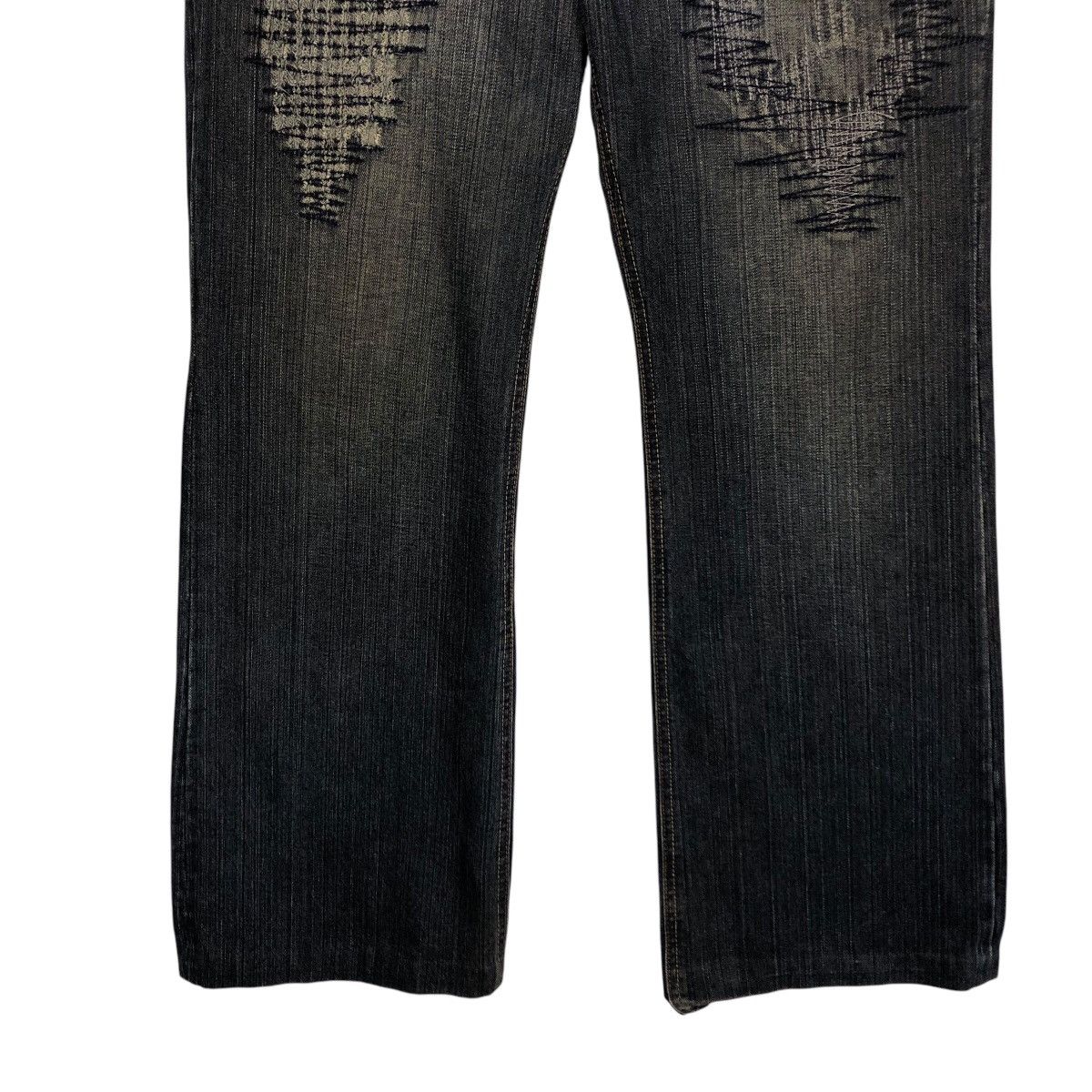 Hysteric Glamour 📌Vintage Bow Cut Design Punk Style Denim Pants Biker Size 34" / US 12 / IT 48 - 6 Thumbnail