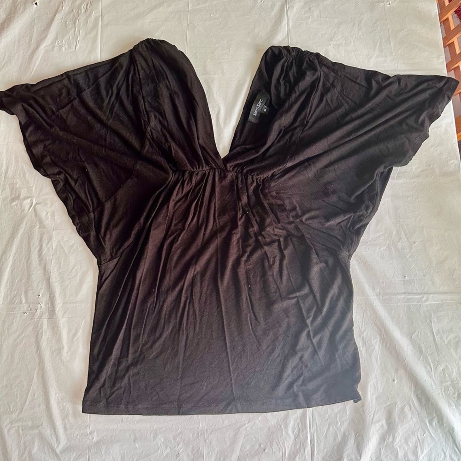 & Other Stories Karen Kane Black V Neck Blouse M Size M / US 6-8 / IT 42-44 - 2 Thumbnail