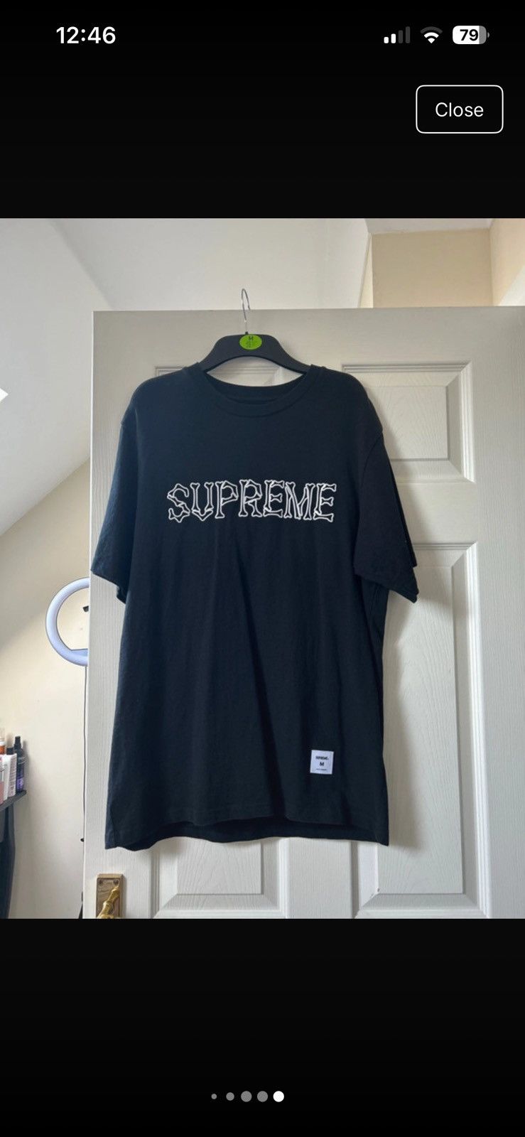 Supreme Supreme bones s/s black tshirt Size US M / EU 48-50 / 2 - 4 Thumbnail