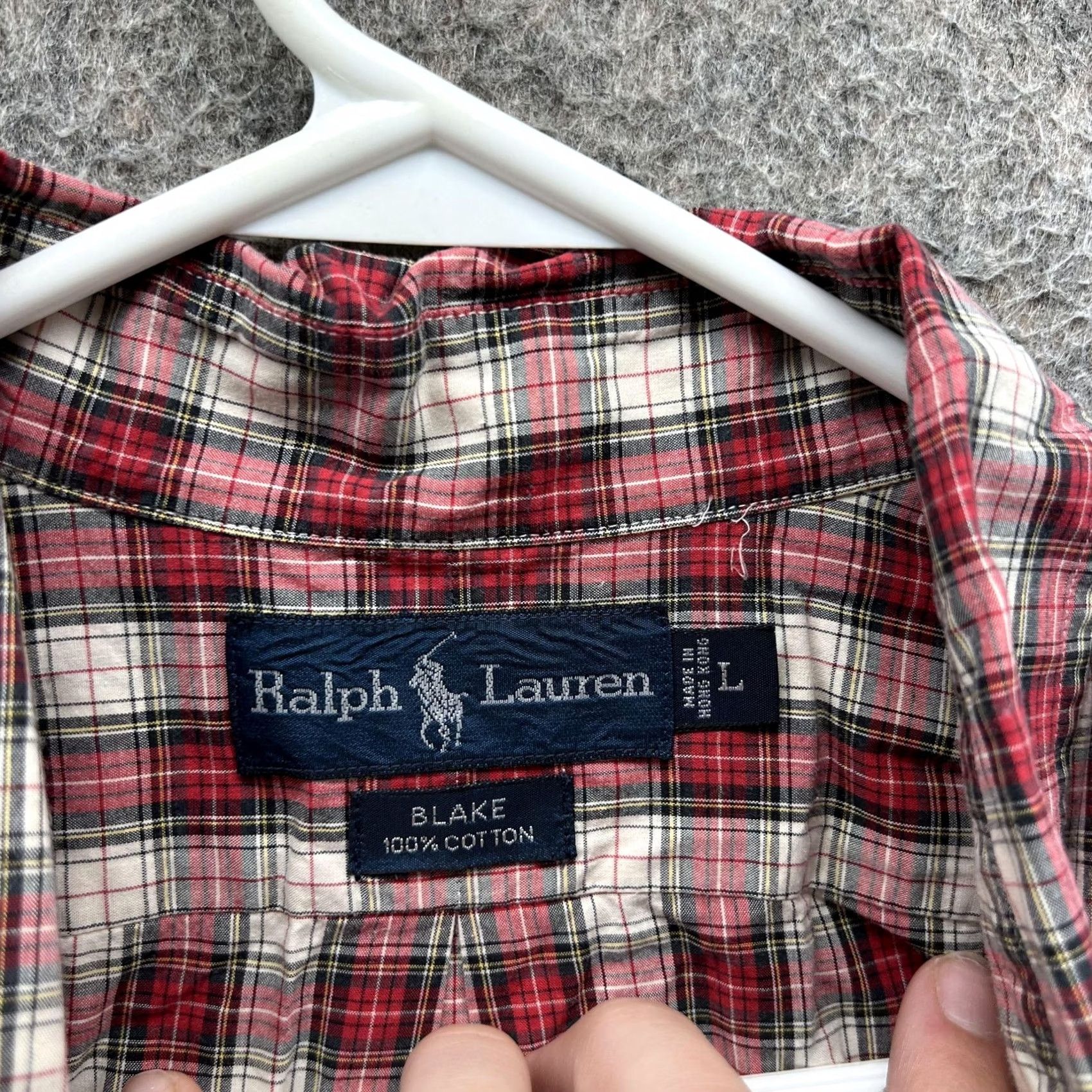 Ralph Lauren Ralph Lauren Shirt Mens Large Red Plaid Long Sleeve Button Down Blake Casual Size US L / EU 52-54 / 3 - 2 Thumbnail