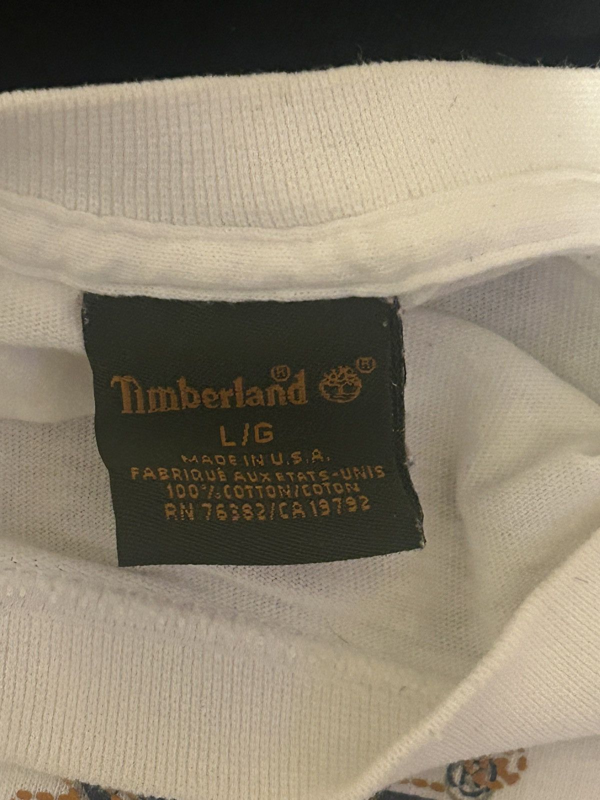 Other × Timberland × Vintage Vintage Timberland White And Navy Long Sleeve Size US L / EU 52-54 / 3 - 5 Thumbnail