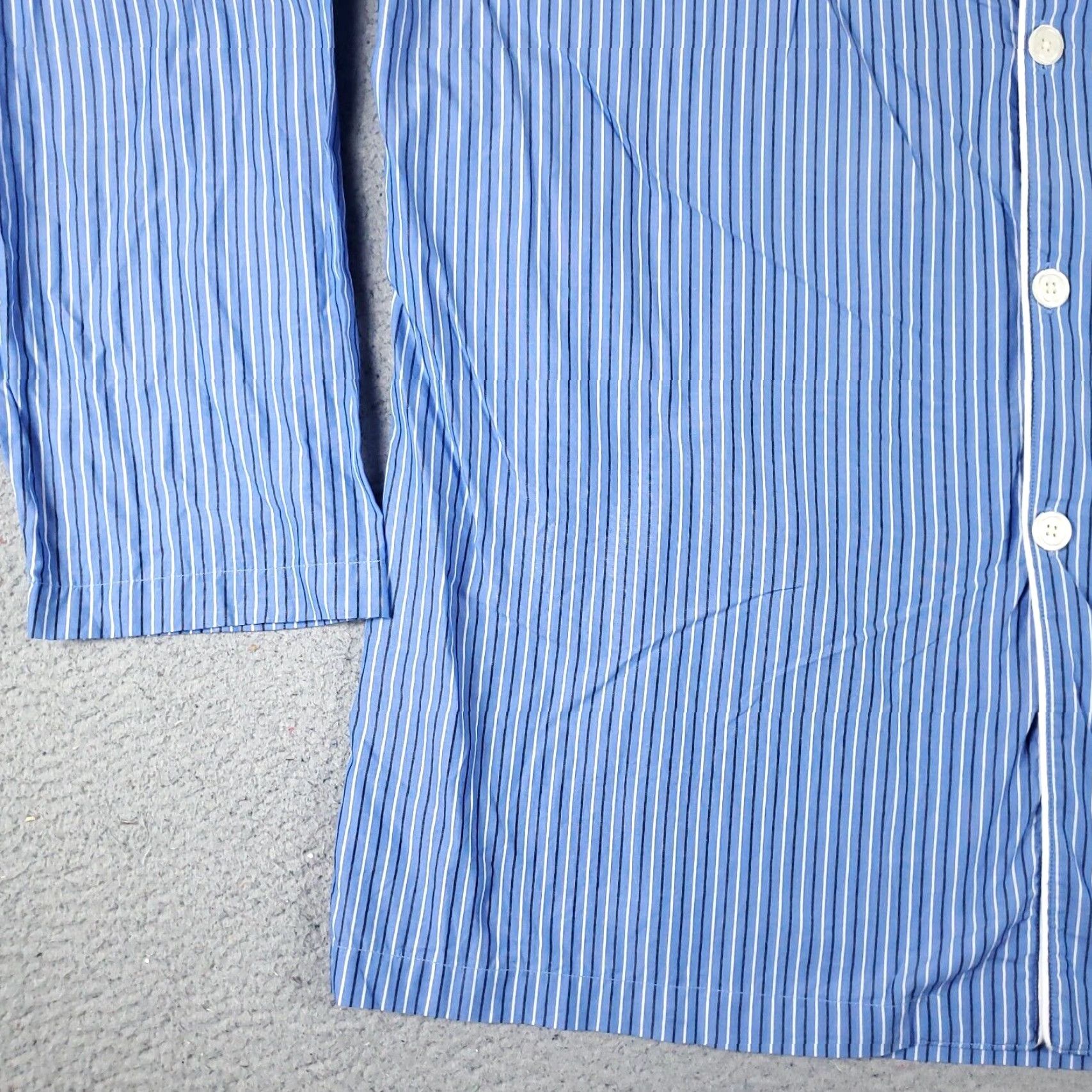 Ralph Lauren Ralph Lauren Mens XL Extra Large Blue Striped Pony Sleepwear Shirt Size US L / EU 52-54 / 3 - 4 Thumbnail