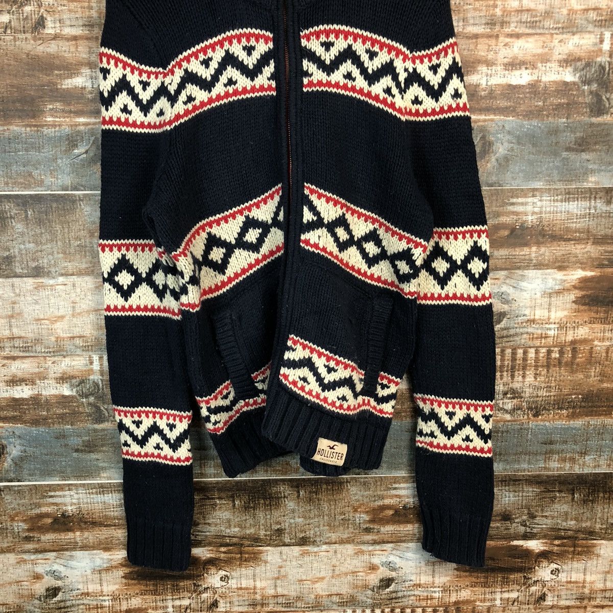 Hollister Hollister art Dark Blue Knitwear #A1709 Size US M / EU 48-50 / 2 - 3 Thumbnail