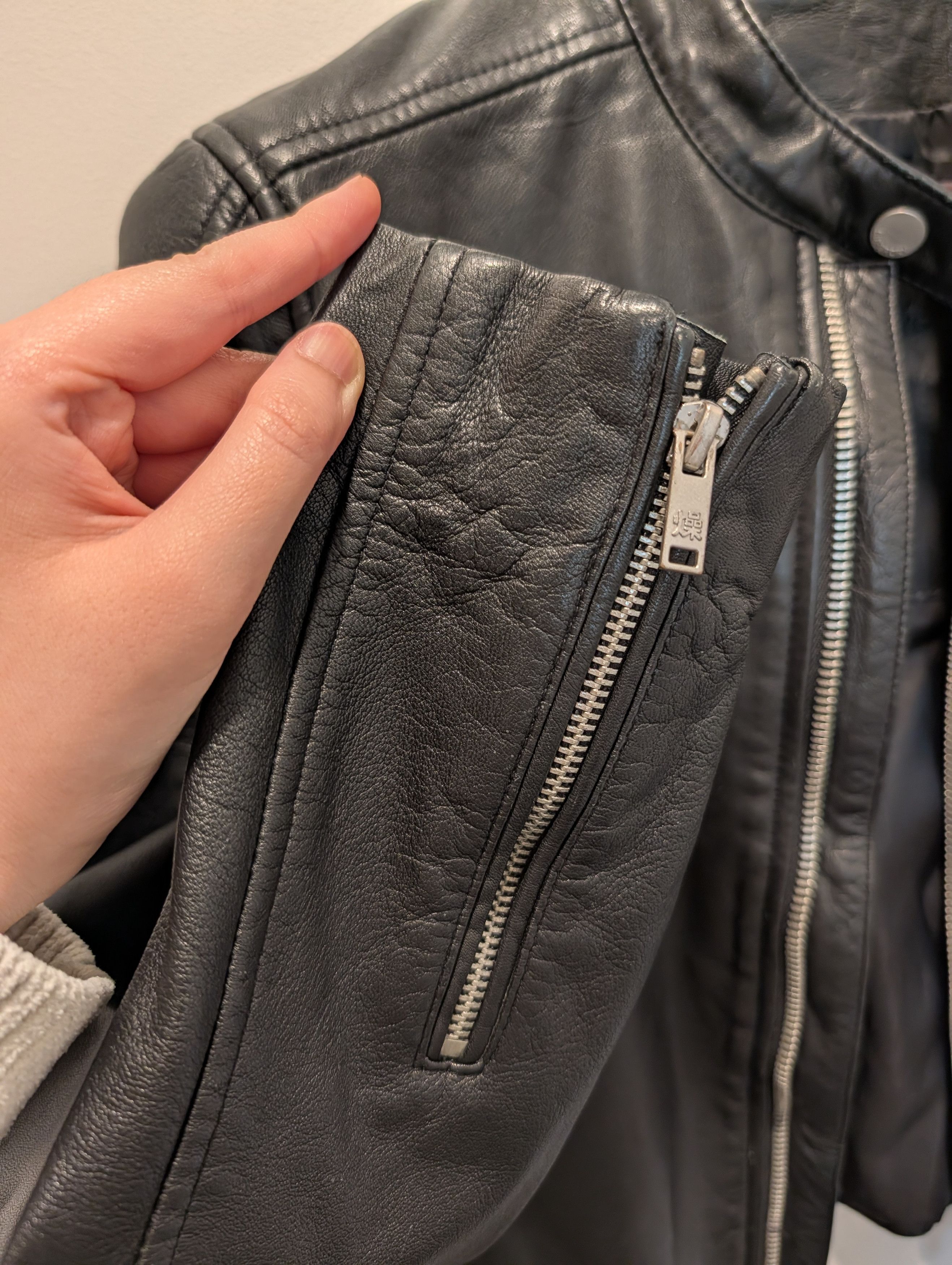Superdry Superdry Black Leather Jacket for Women Size S Size S / US 4 / IT 40 - 9 Thumbnail
