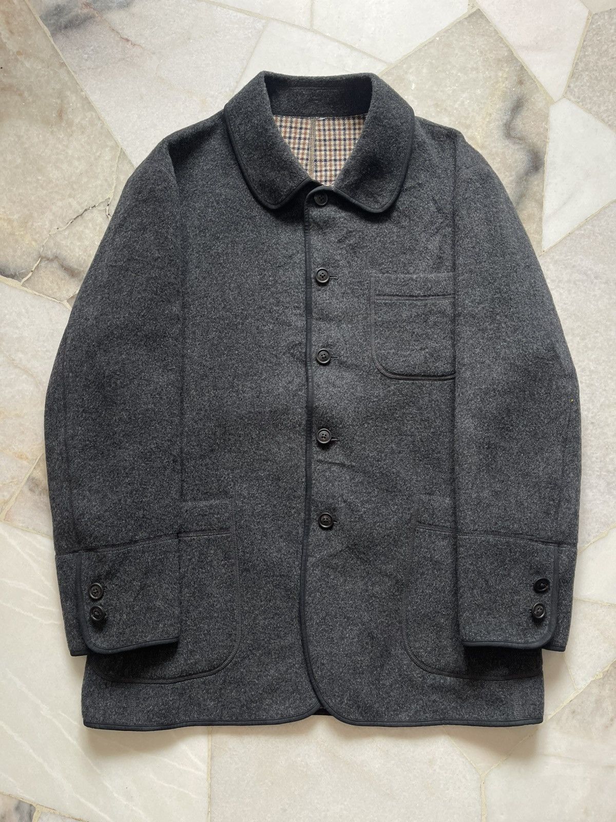 Aquascutum Aquascutum London Wool Chore Jacket #98 Size US L / EU 52-54 / 3 - 14 Thumbnail
