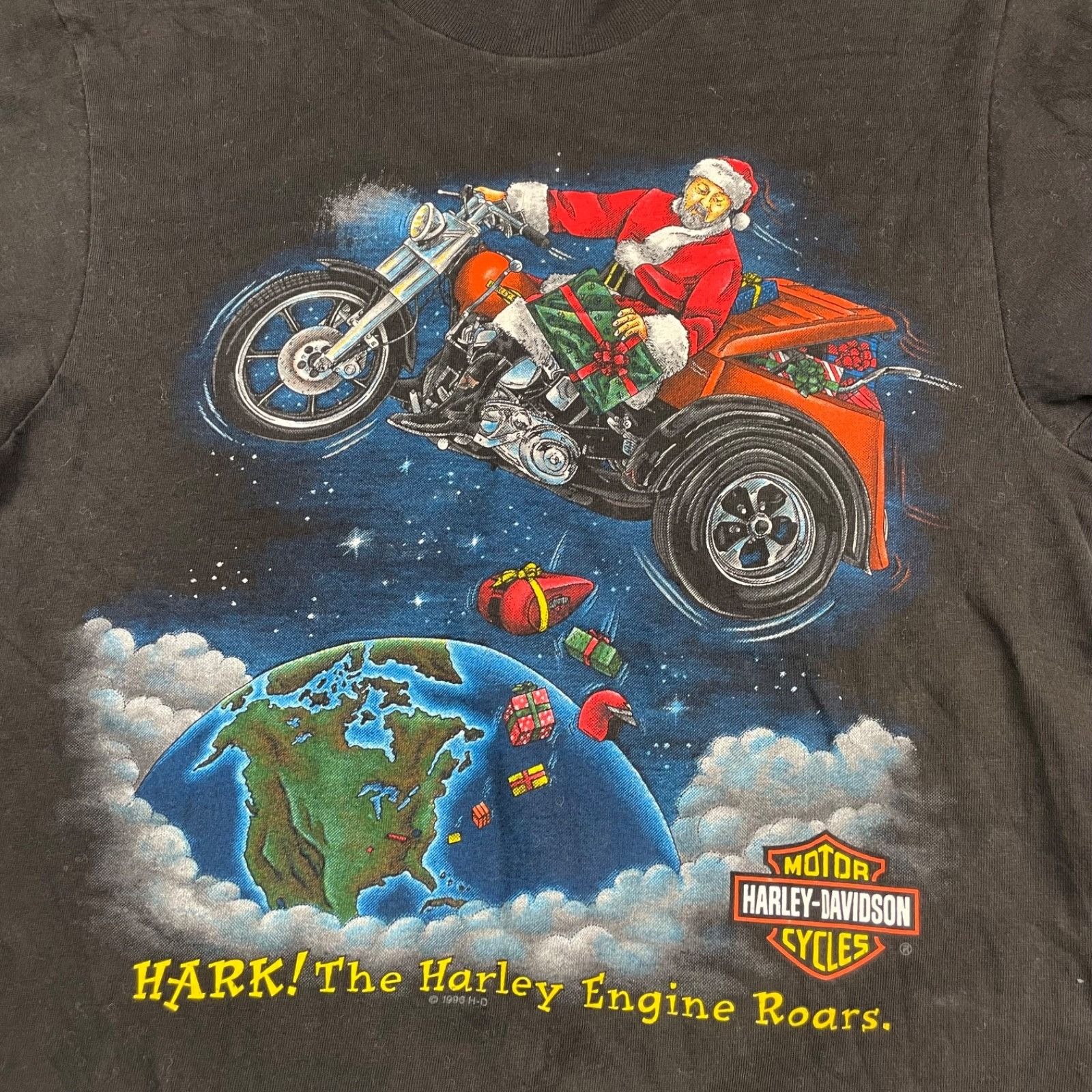 Harley Davidson VTG 1996 Harley Davidson Hark! Engine Roars Single Stitch T- Size US S / EU 44-46 / 1 - 2 Thumbnail