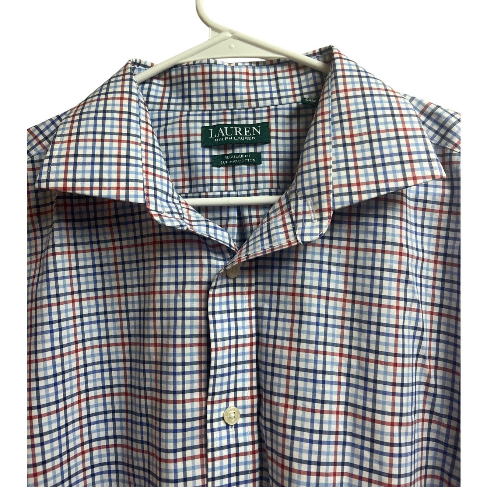 Ralph Lauren Lauren Ralph Lauren Regular Fit Supima Cotton Checked Size US XL / EU 56 / 4 - 3 Thumbnail