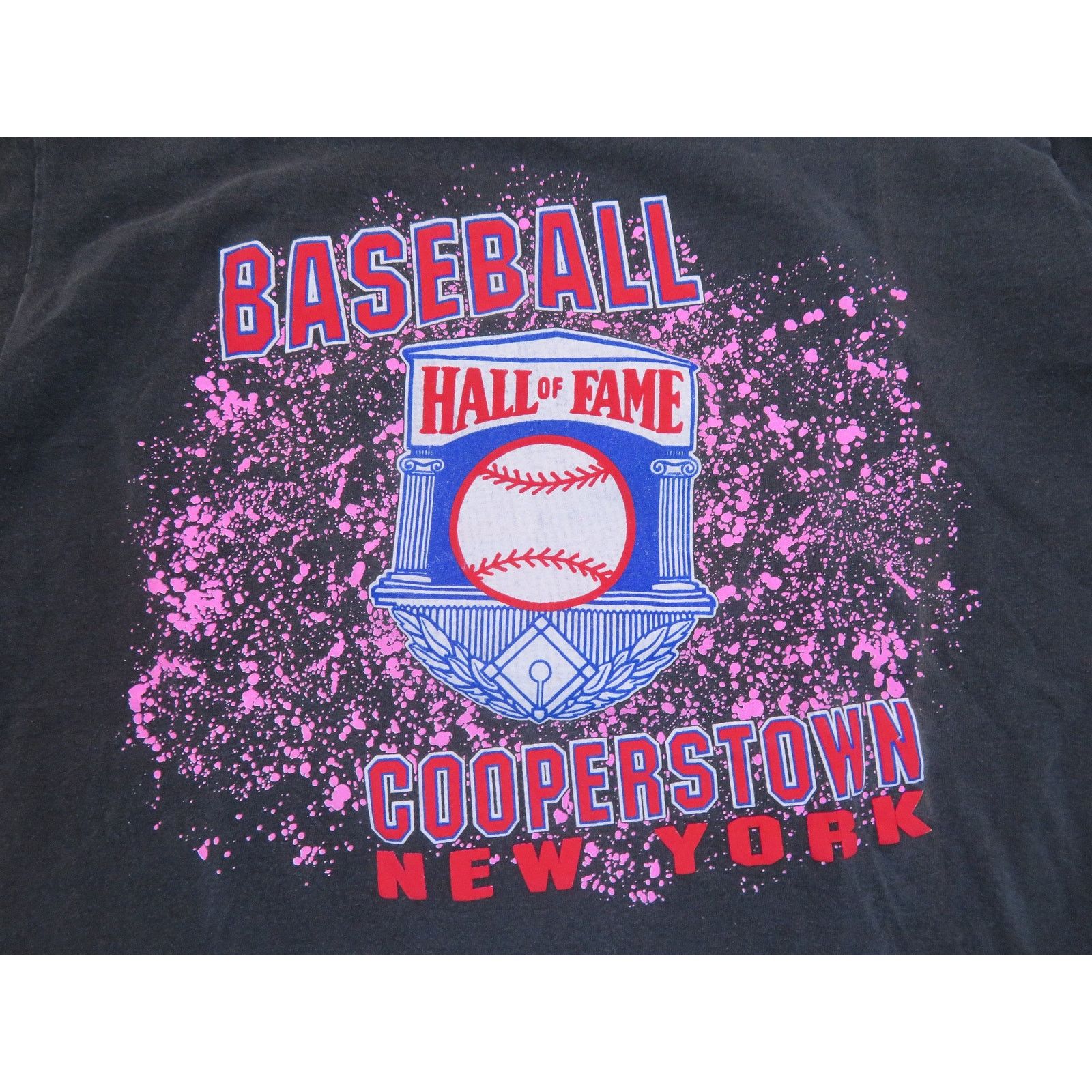 Nutmeg 1990s Cooperstown New York Baseball Black T-Shirt Nutmeg XL Size US XL / EU 56 / 4 - 2 Thumbnail