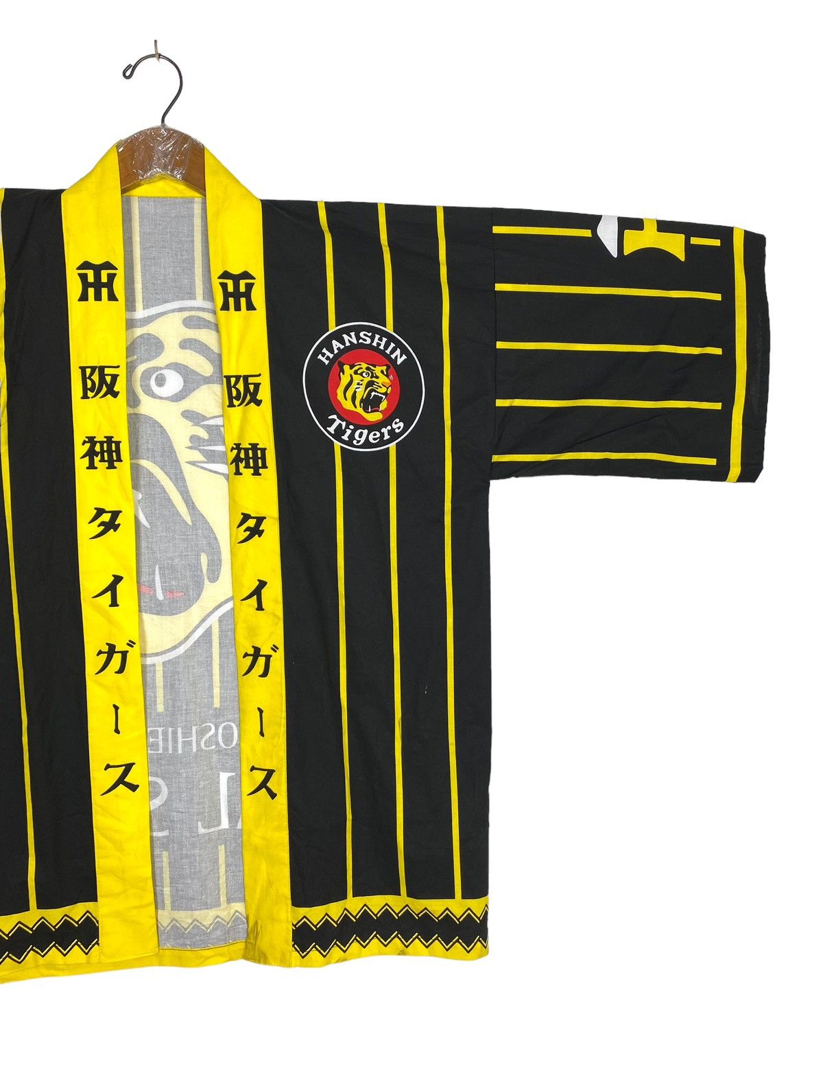 Japanese Brand Rare‼️ HANSHIN TIGERS ROYAL SUITE HAPPI PARKA STRIPE YELLOW Size US M / EU 48-50 / 2 - 7 Thumbnail