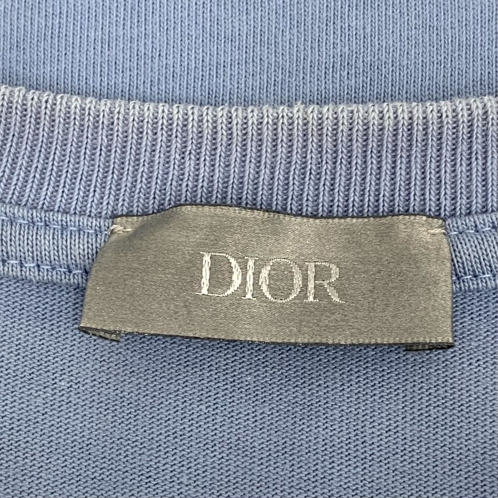Dior Dior CD Logo Embroidered T-Shirt Blue (L) Size US L / EU 52-54 / 3 - 5 Thumbnail