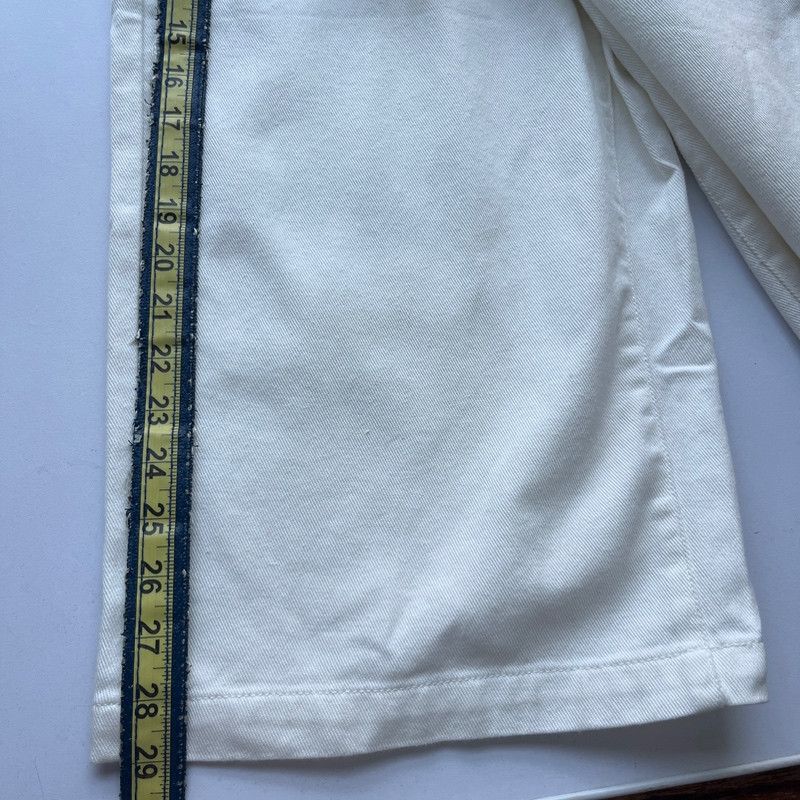 Designer Women's OAT Denim White Tie Waist Skirt Size 24 XS Size 25" / US 0 / IT 36 - 4 Thumbnail
