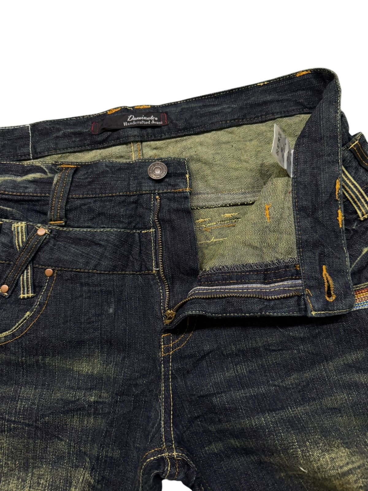 Other Vintage Dominate Handcrafted Jeans | Double Waist Style W33 Size US 33 - 9 Thumbnail