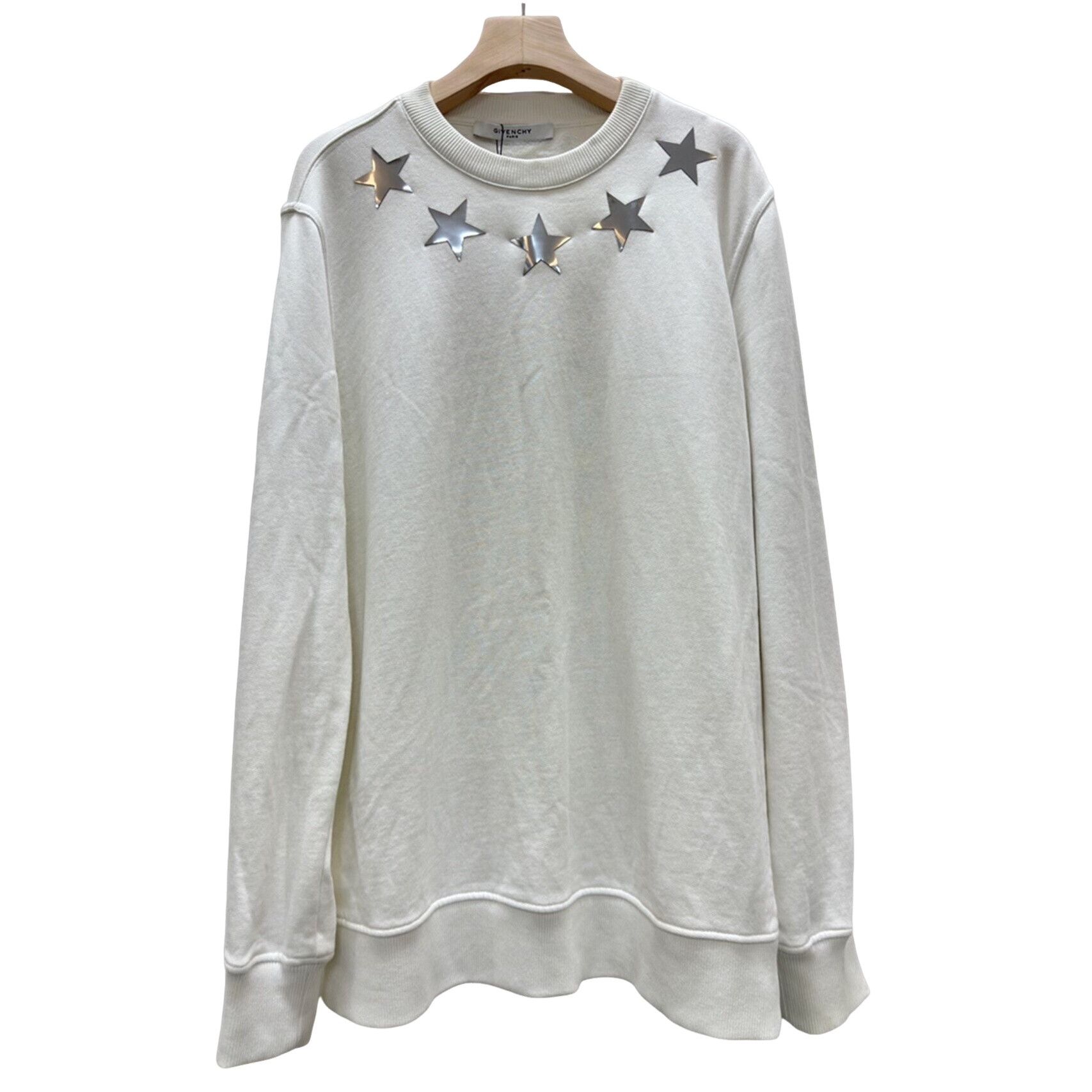 Givenchy Givenchy Silver Star Appliqué Sweatshirt US S Size US S / EU 44-46 / 1 - 1 Thumbnail