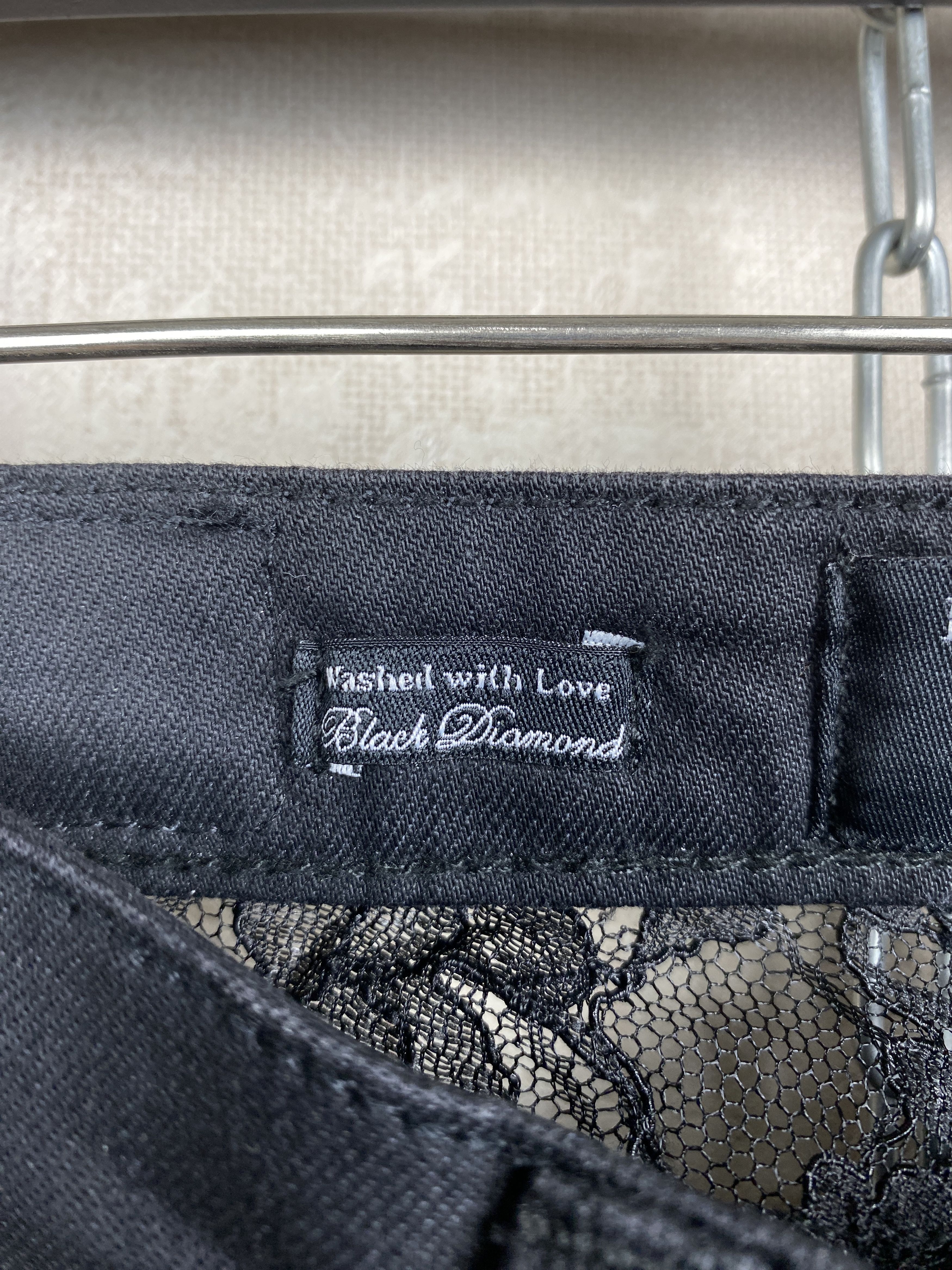 Philipp Plein Philipp Plein Black Diamond Y2K Lace Super Sexy Slim Jeans Size 26" / US 2 / IT 38 - 12 Thumbnail