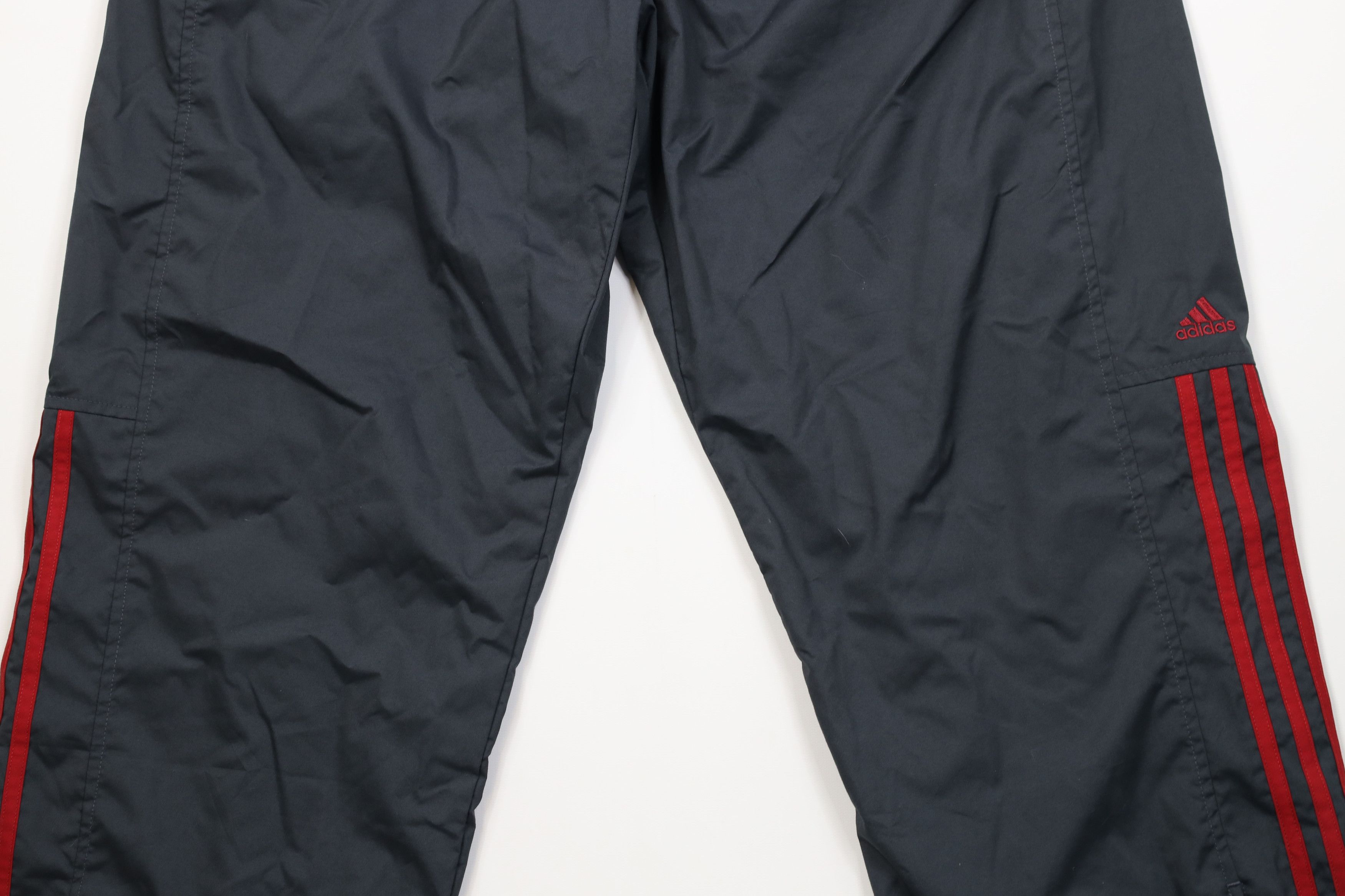 Adidas Vintage Y2K 2002 Adidas Wide Leg Windbreaker Pants Striped Size US 36 / EU 52 - 3 Thumbnail
