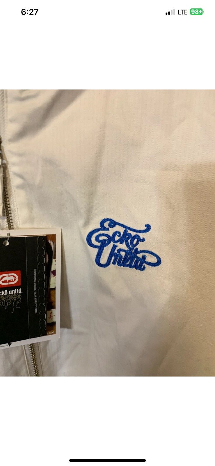 Ecko Unltd. Ecko unltd mens sz 2XL tan white windbreaker reversible Size US XXL / EU 58 / 5 - 5 Thumbnail